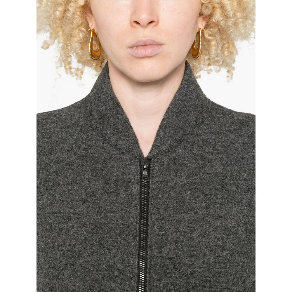Harris Wharf London Grey Jackets - Bomber Jackets Women - 5