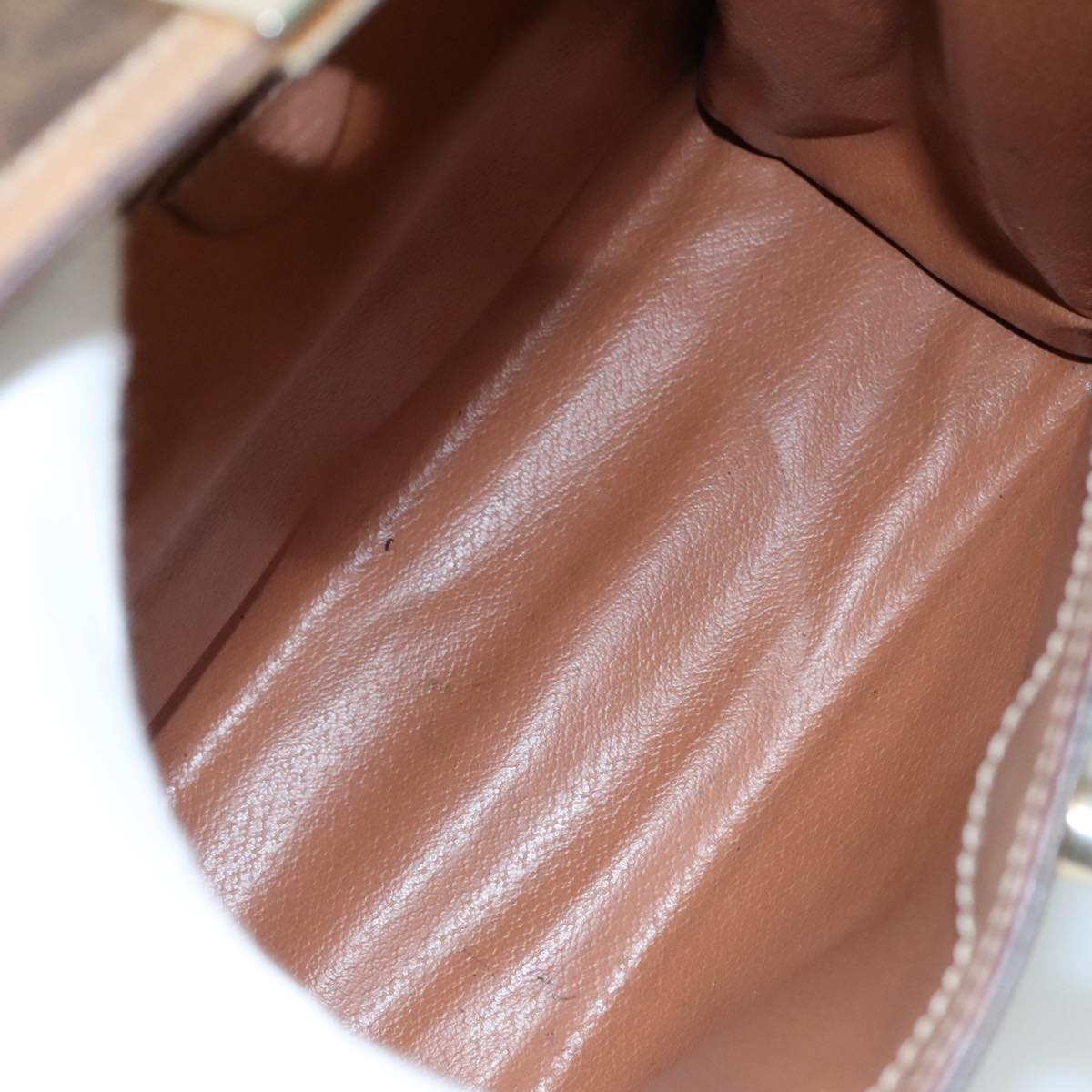 CELINE Macadam Canvas Hand Bag Pvc Leather Brown - 10