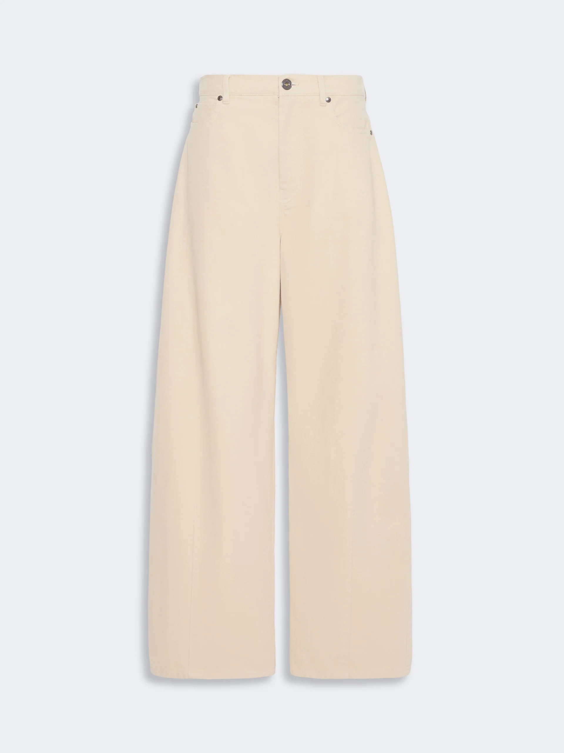 ORDINE Cotton drill trousers - IVORY - 1