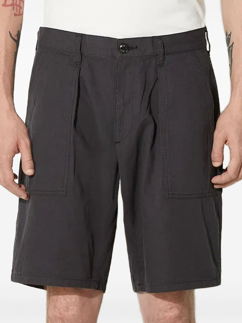 button cotton shorts 1