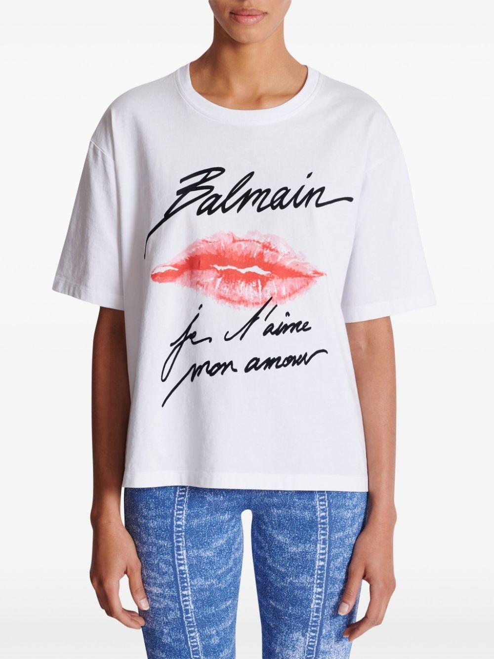 kiss-print T-shirt - 5