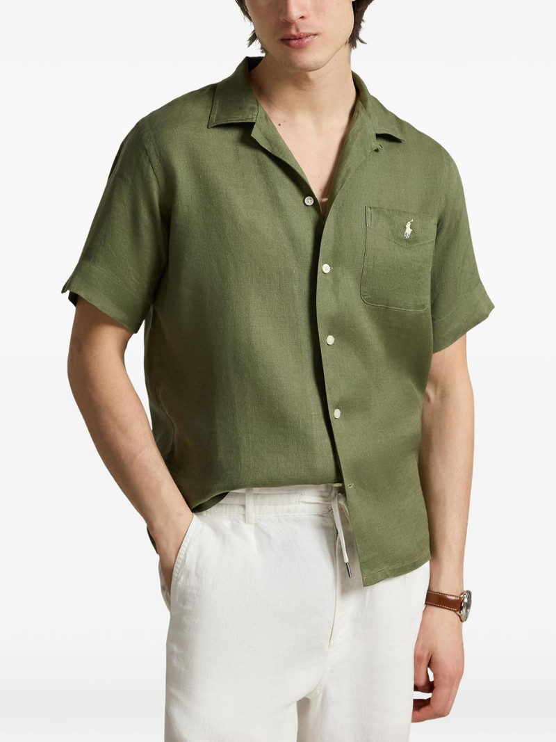 short-sleeve pocket linen shirt 3