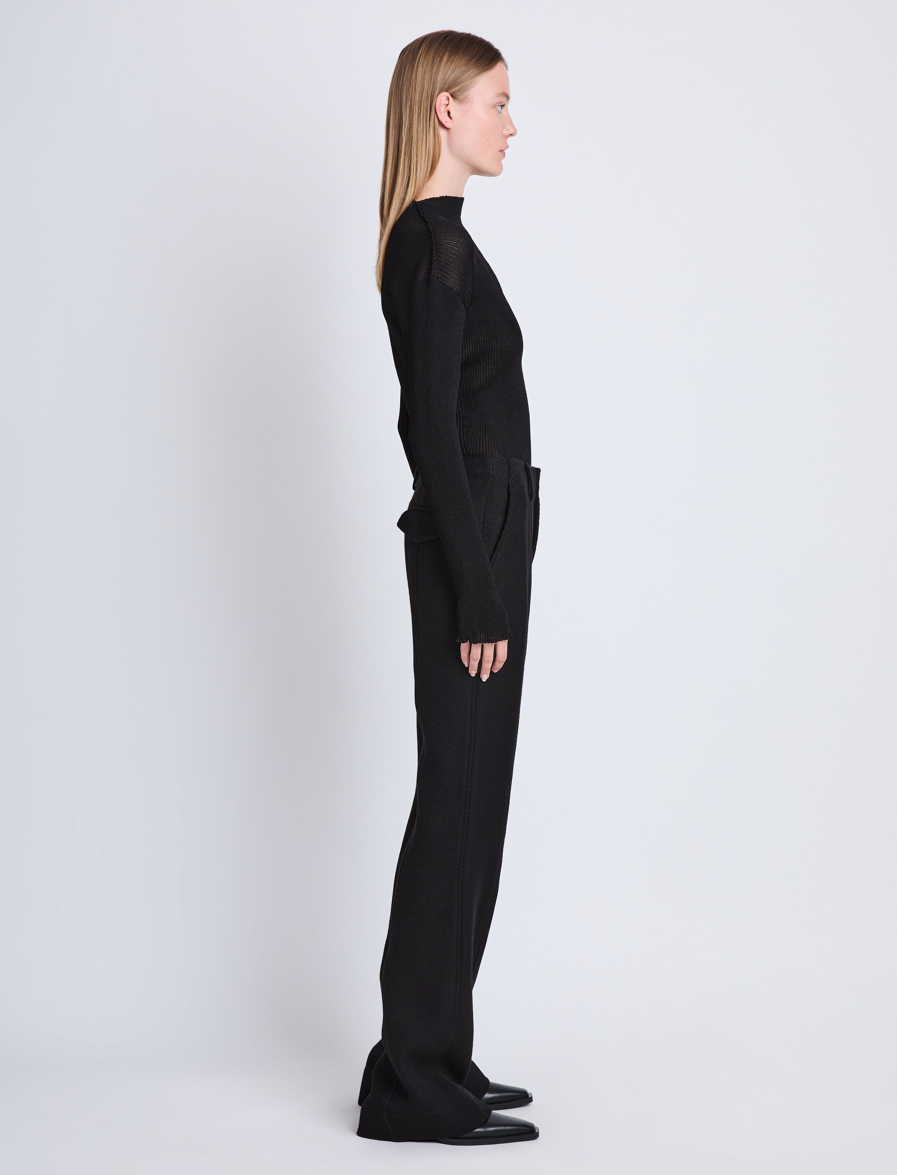 Barbara Pant in Wool Twill - 3