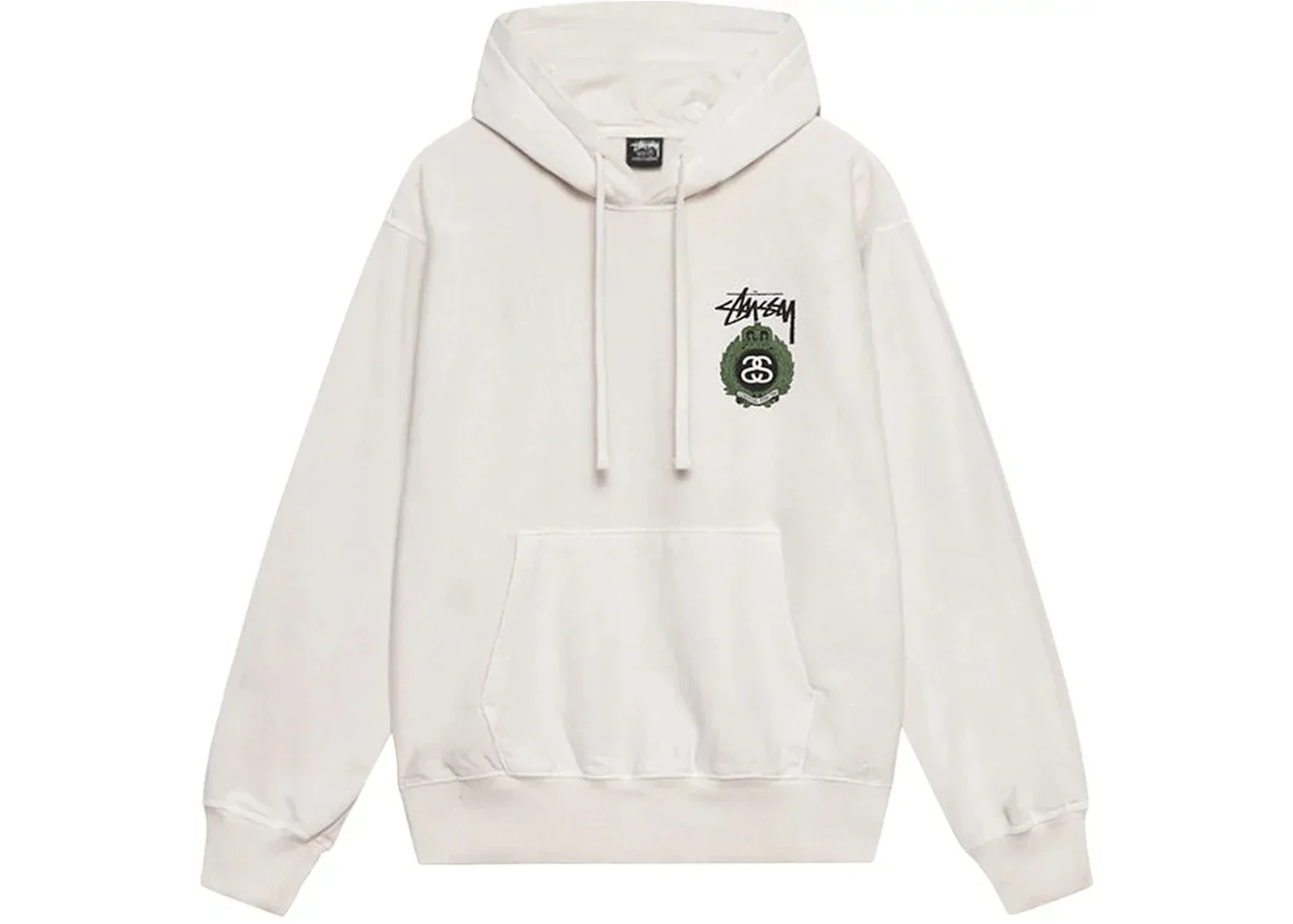 Stussy Crown Wreath Pigment Dyed Hoodie Natural - 1
