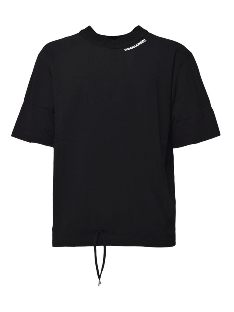 drawstring-hem T-shirt 1