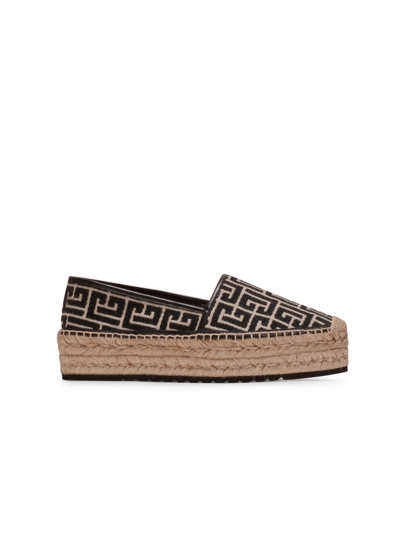 Alex canvas espadrilles with PB Labyrinth monogram 1