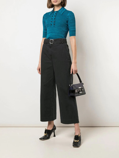 Proenza Schouler marl knit polo shirt outlook