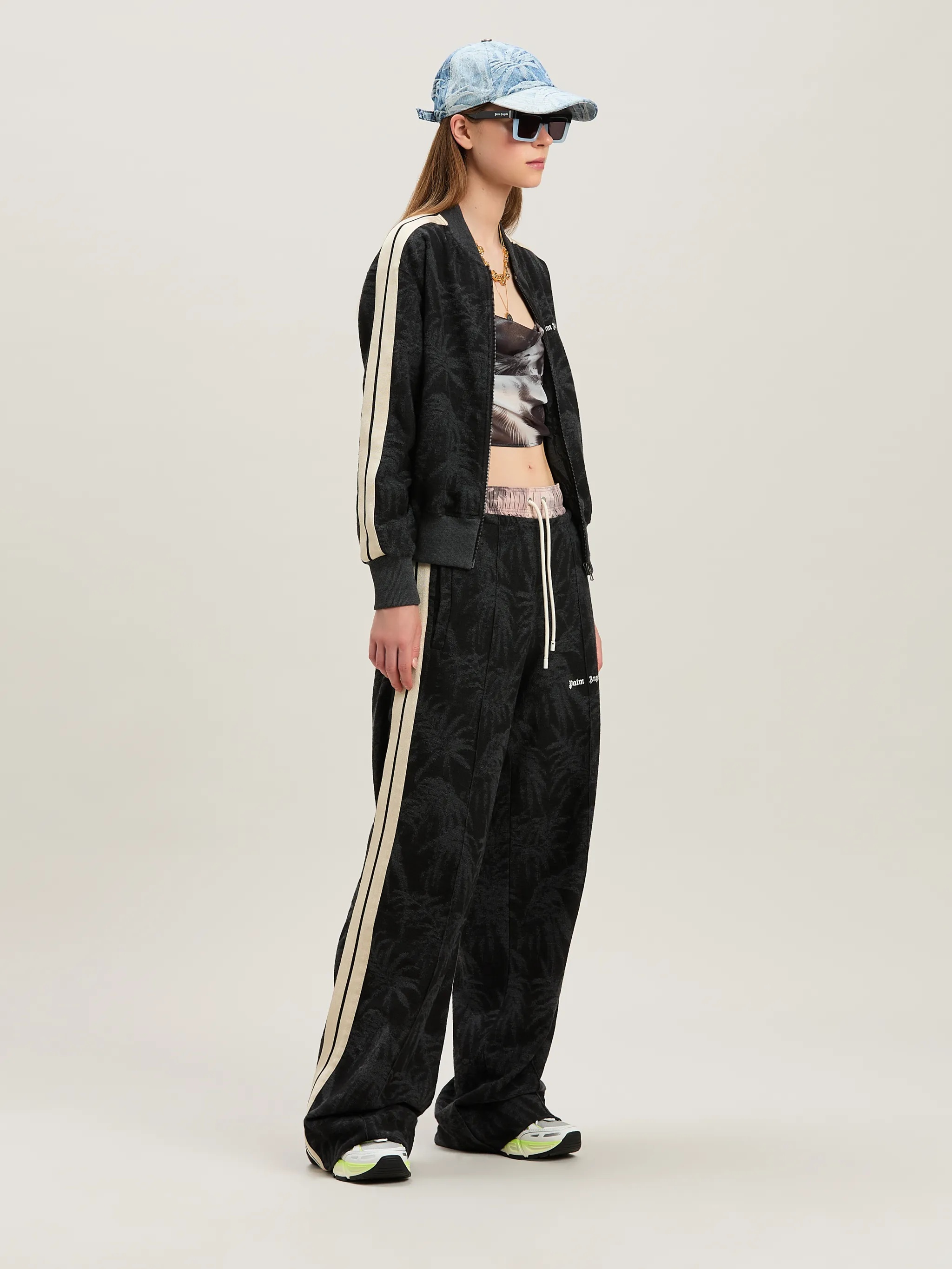 Jacquared palms Track pants - 2