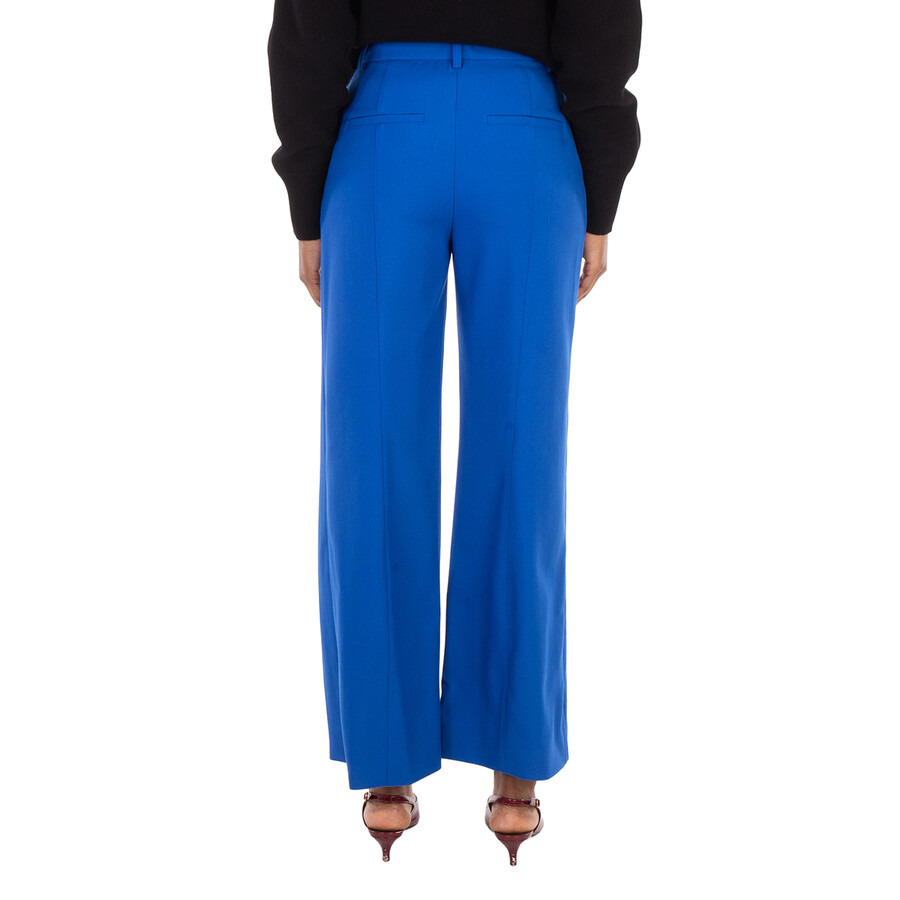 Burberry Laurel Wide-Leg Wool Trousers - 4