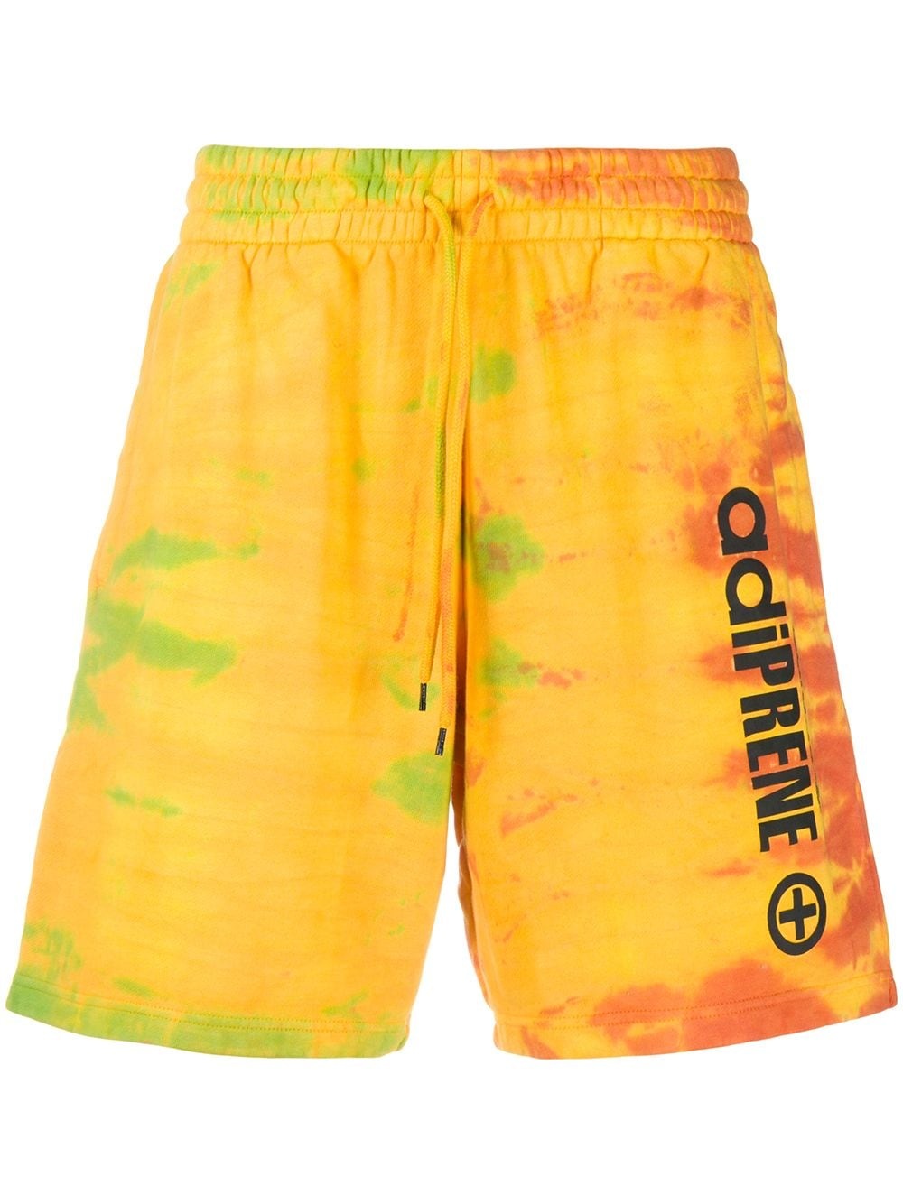 Adiprene tie-dye track shorts - 1