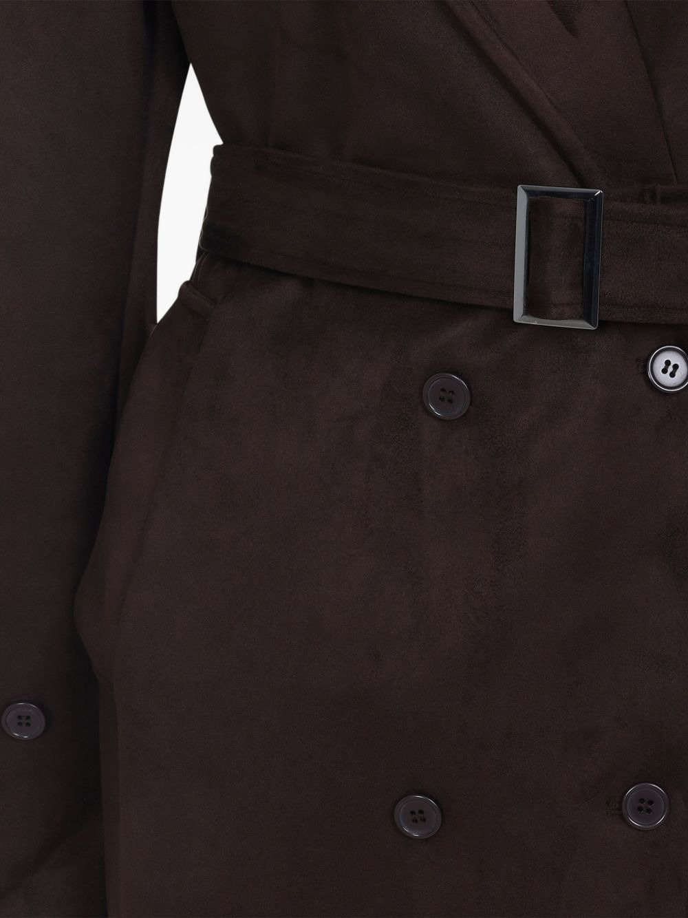 belted double-breasted coat - 4