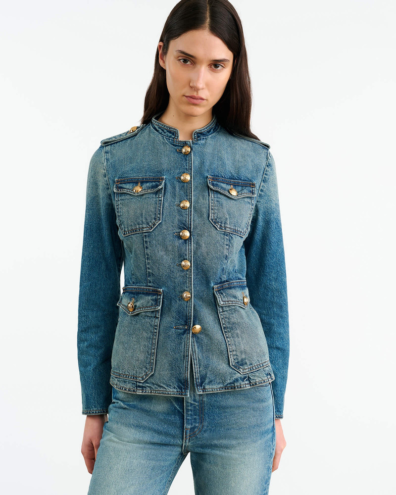 NILI LOTAN GERALDINE DENIM JACKET outlook