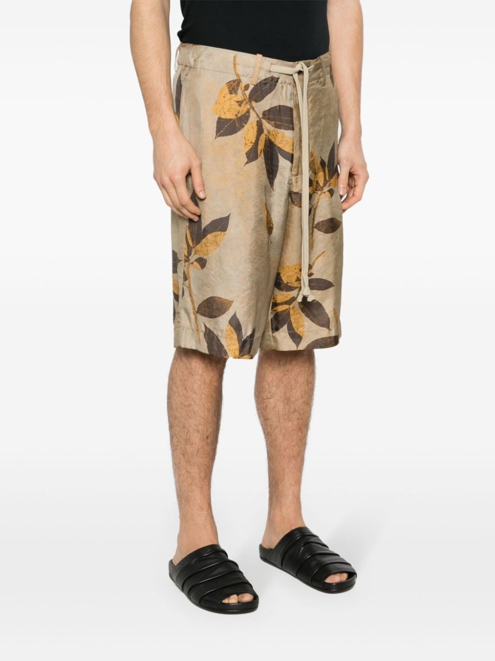 branches-print shorts - 3