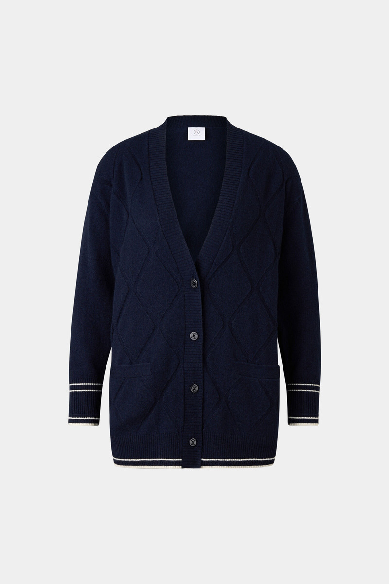Cardigan Cherry in Navy blue 1