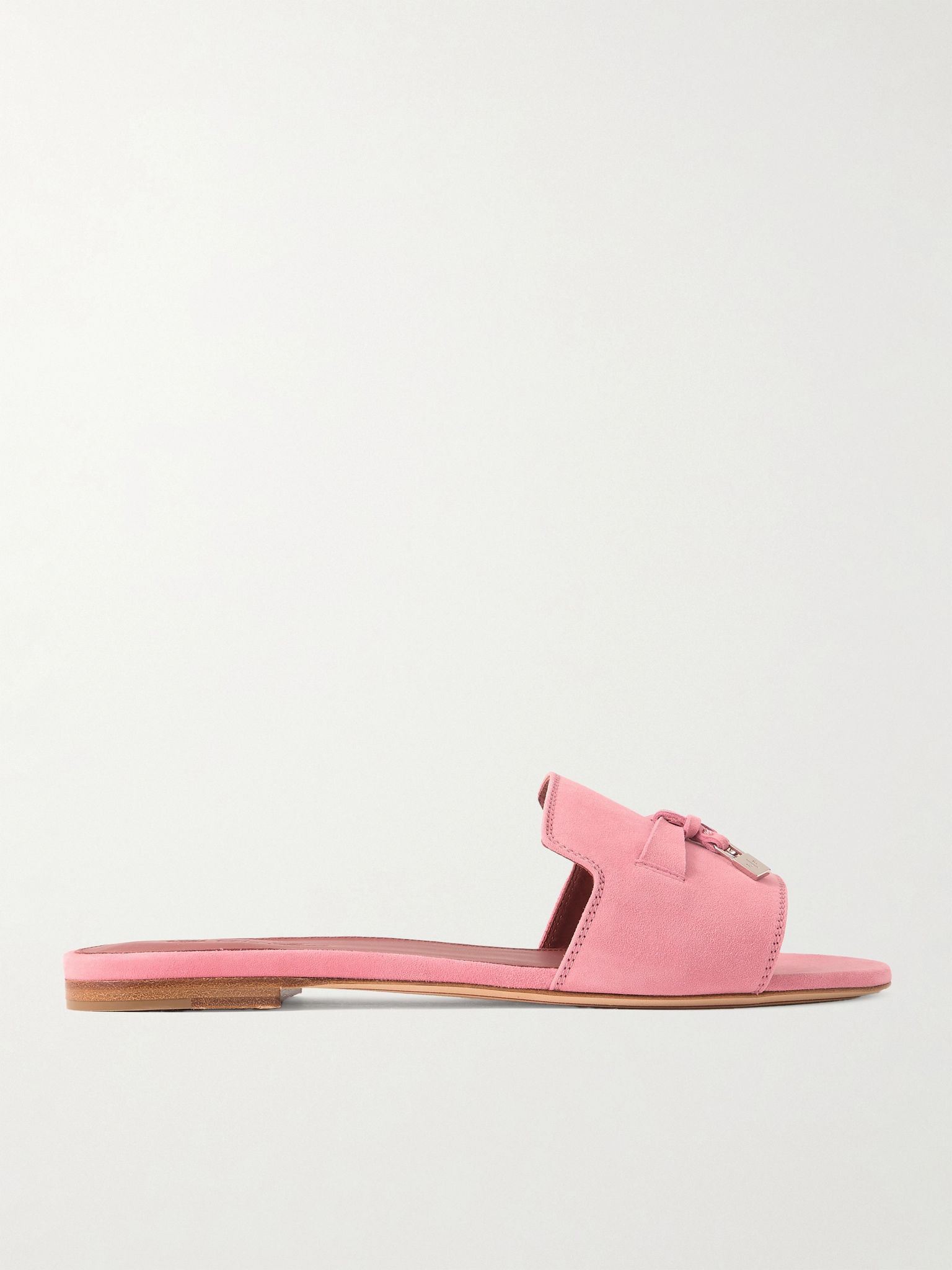 Summer Charms suede slides Pink - 1