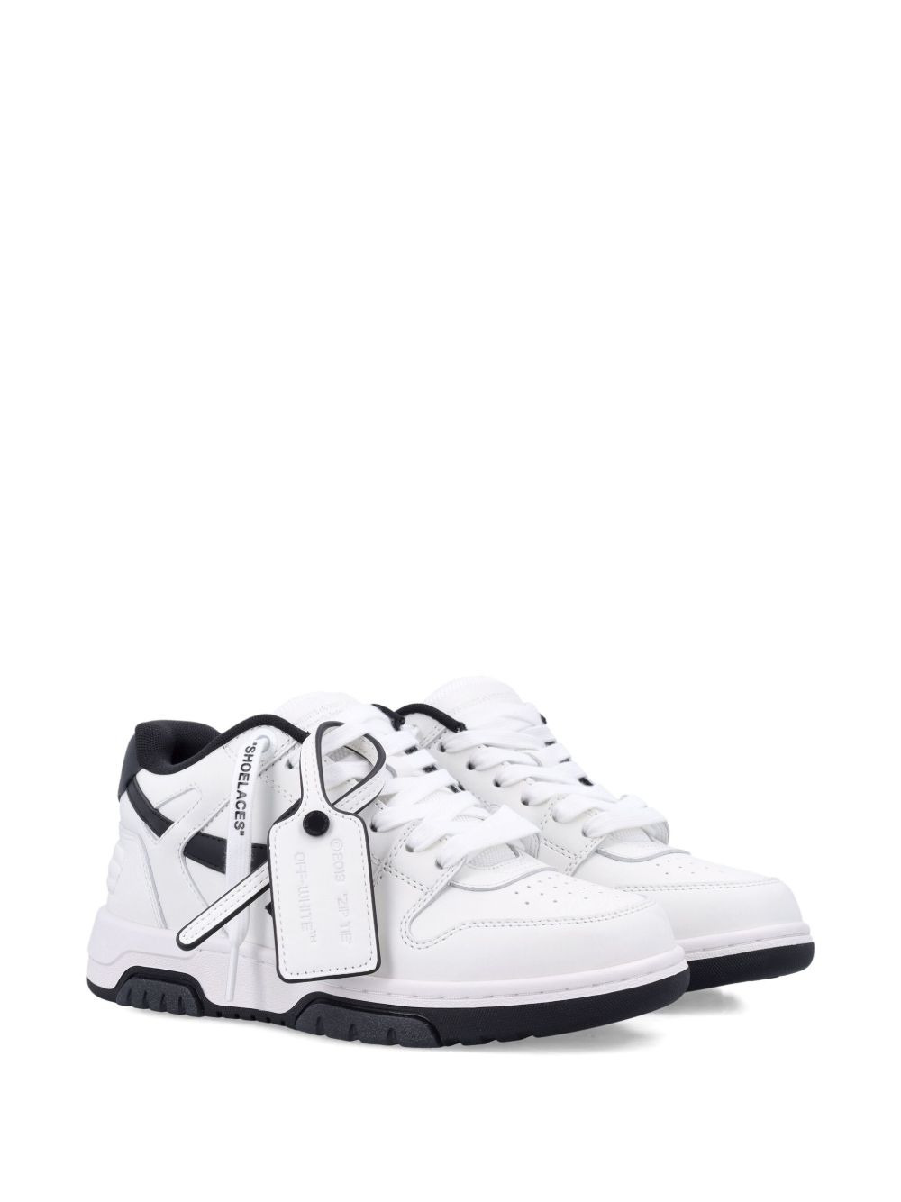 Out Of Office lace-up leather sneakers - 2