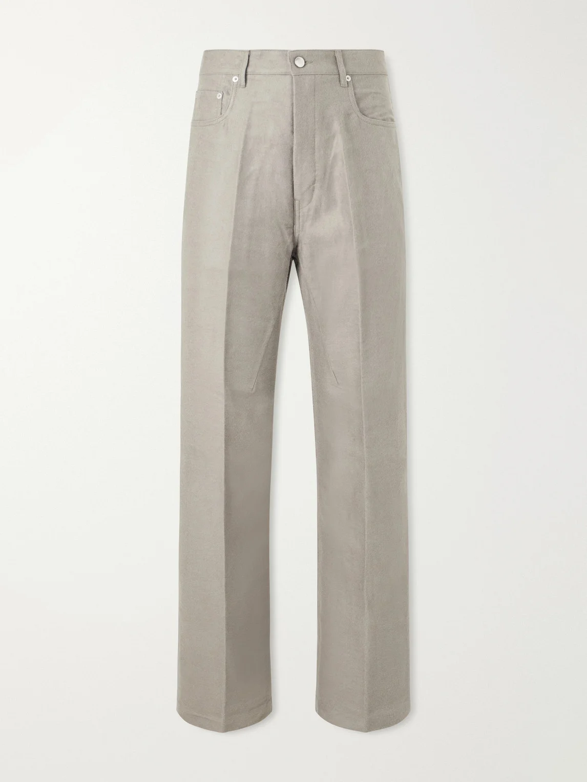 Geth Straight-Leg Ramie and Cotton-Blend Gabardine Trousers - 1