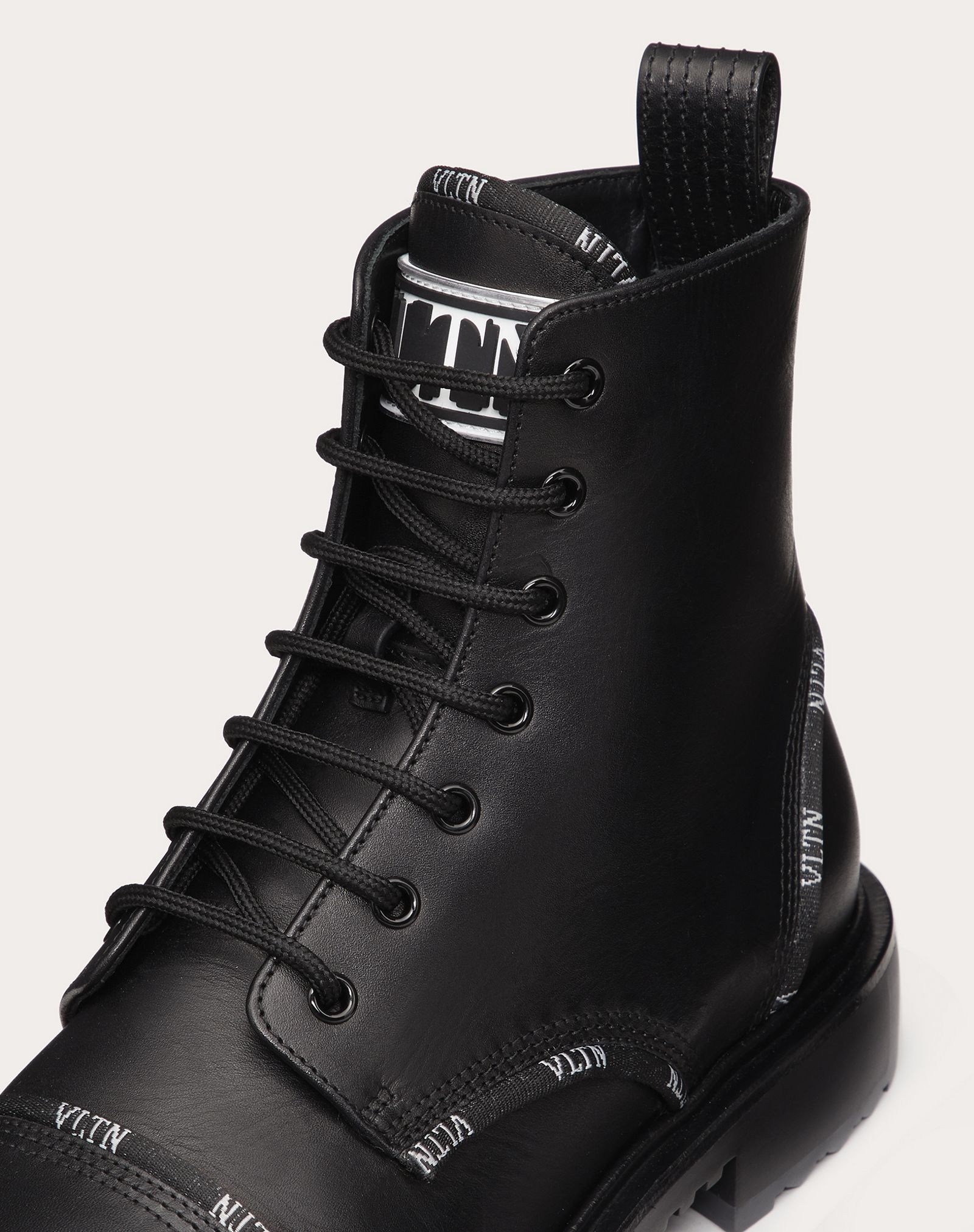 Calfskin Combat Boot with VLTN Band - 5