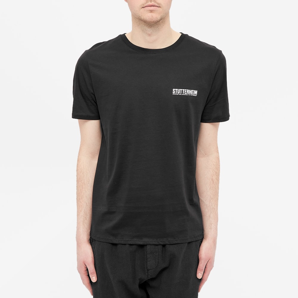 Stutterheim Vadstena Logo Print Tee - 3