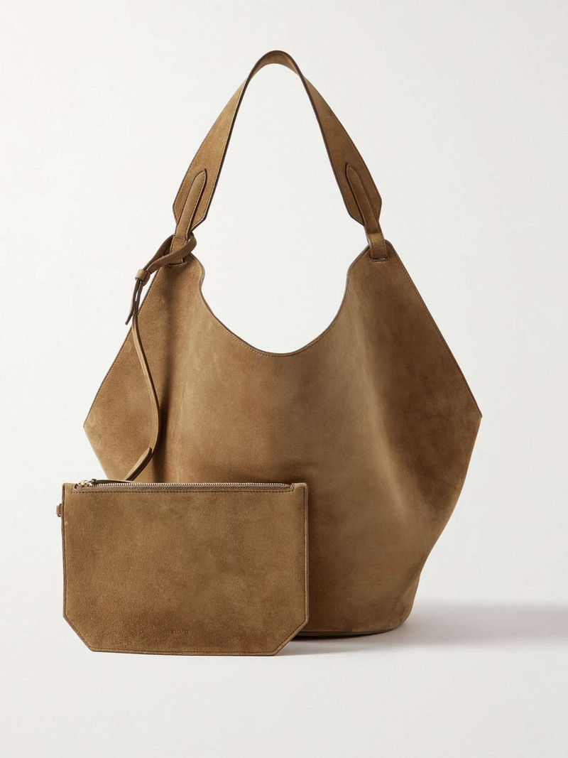 Lotus medium suede tote 6