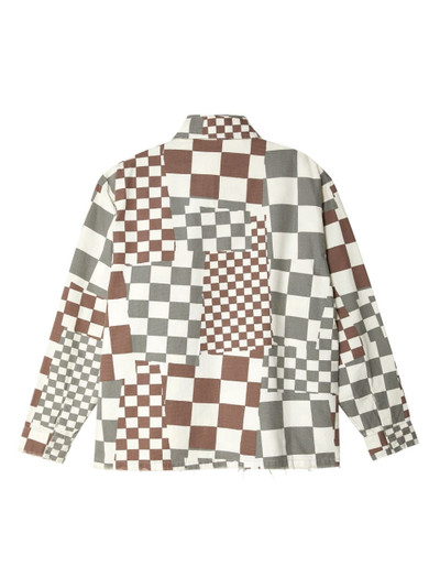 ERL checkered canvas shirt jacket outlook