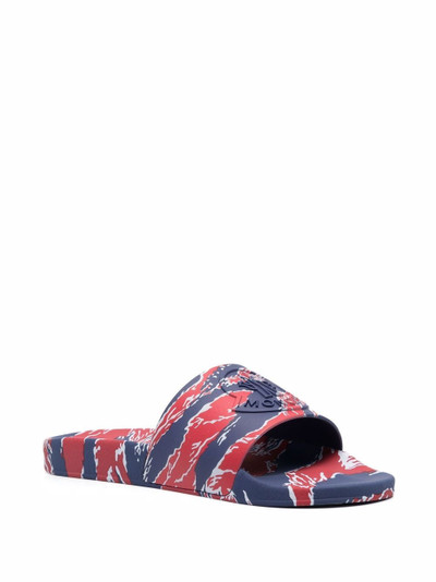 Moncler moountain-print sliders outlook