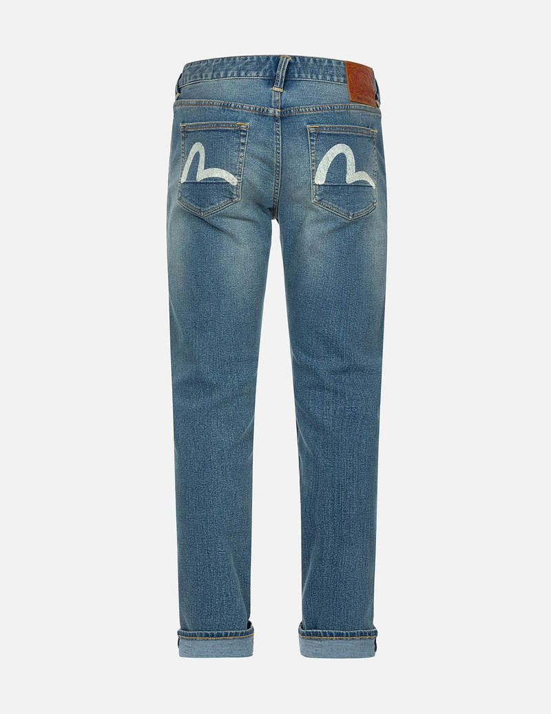 EVISU SEAGULL PRINT FLEX SKINNY DENIM JEANS #2028 outlook
