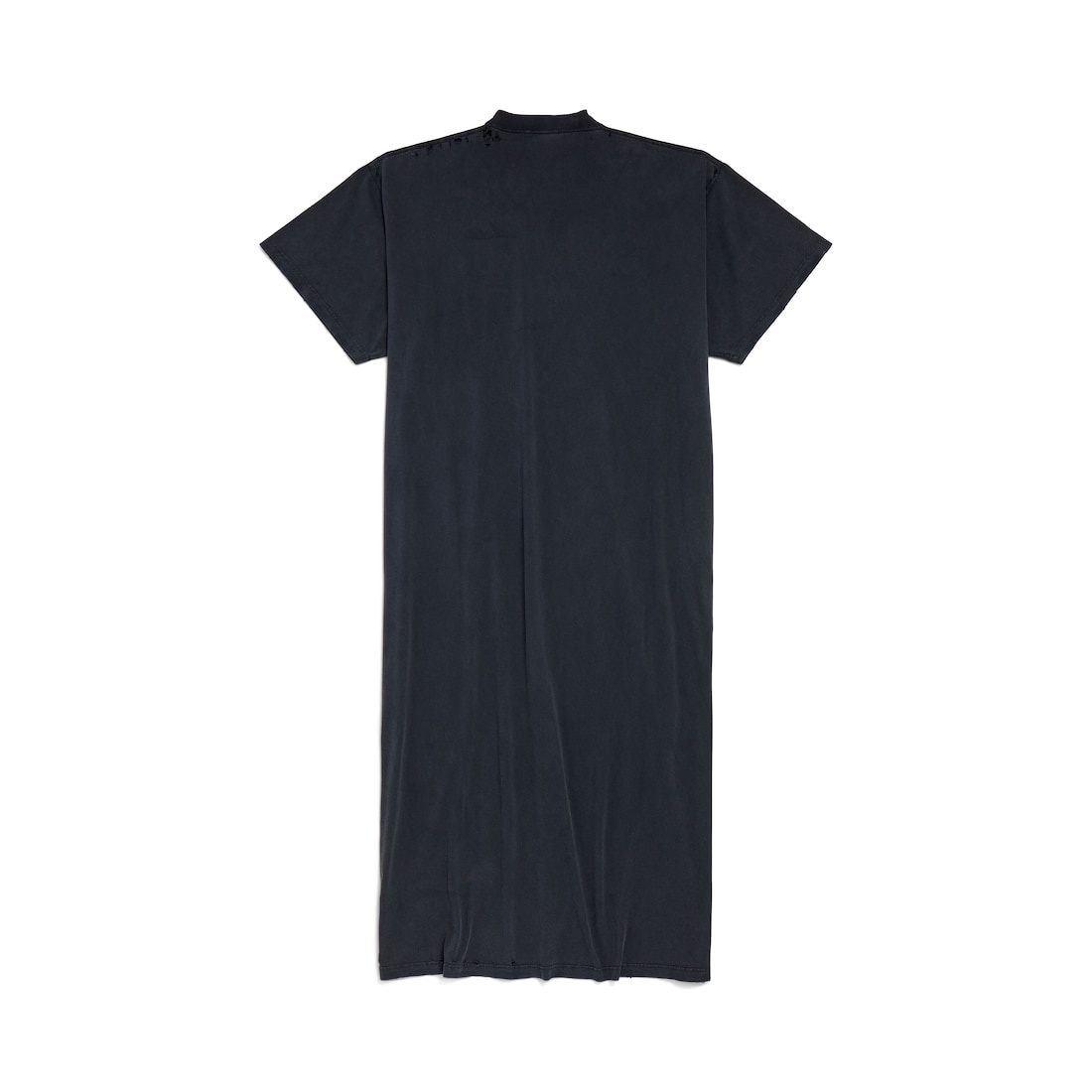 Women's New Year Series 25 - Inside-out T-shirt Dress in Black Faded - 2