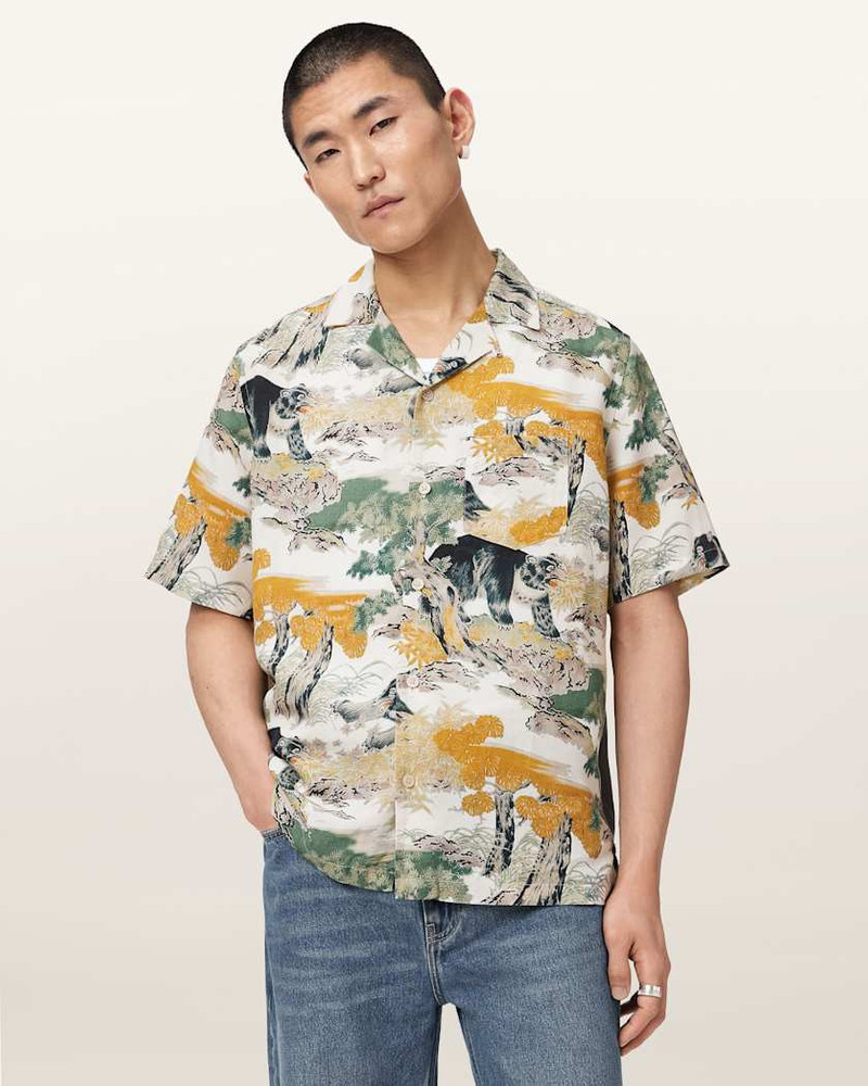 WADER SHORT SLEEVE LINEN BLEND SHIRT 3