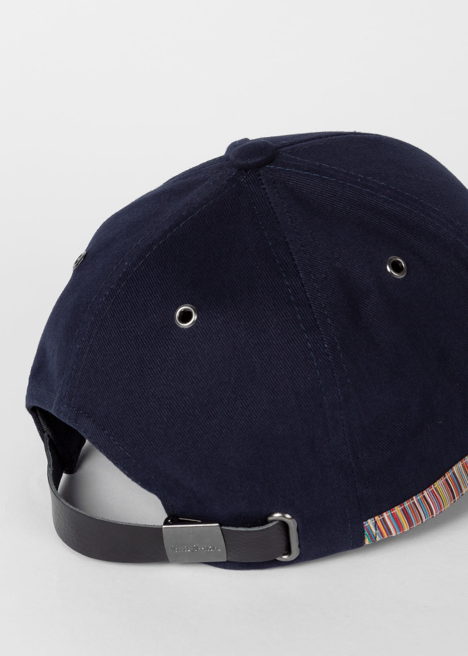 'Signature Stripe' Trim Cotton Baseball Cap - 3