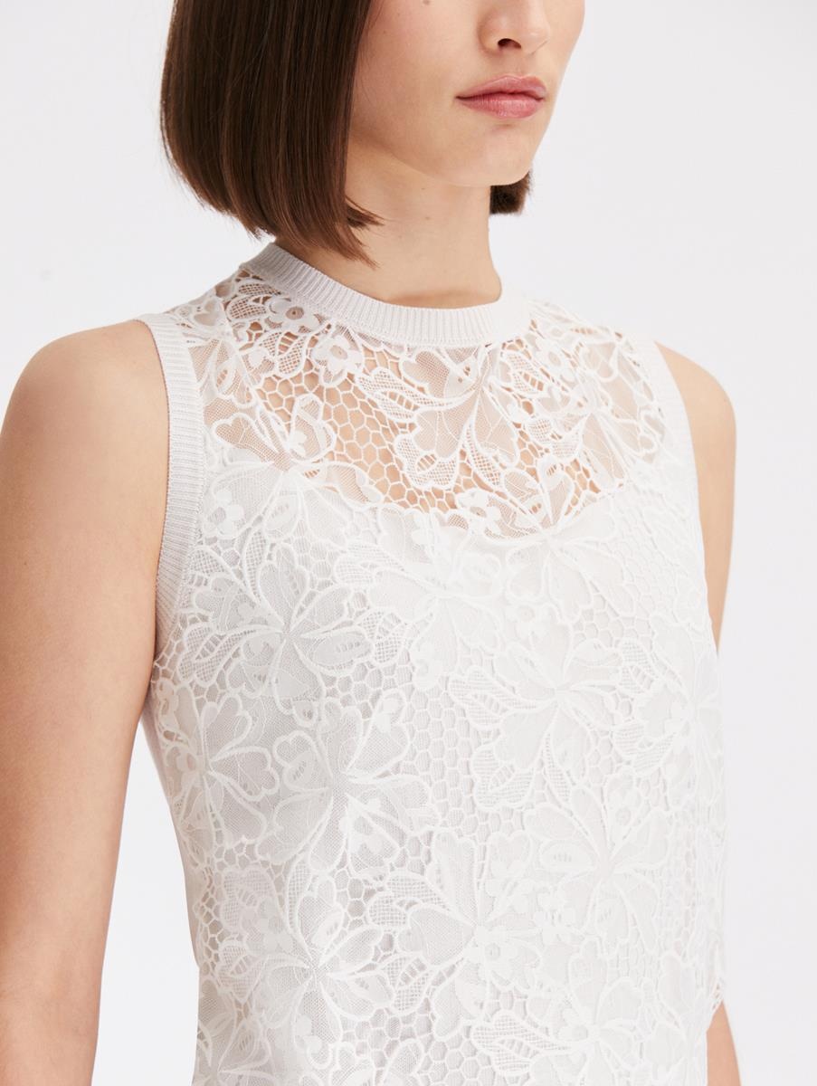 CHANTILLY LACE GUIPURE INSET TANK - 4