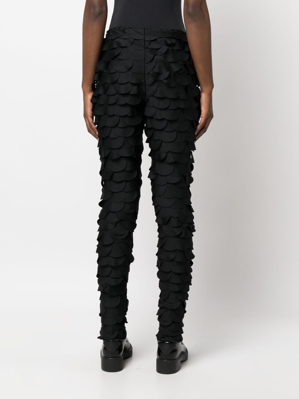 layered skinny trousers - 4