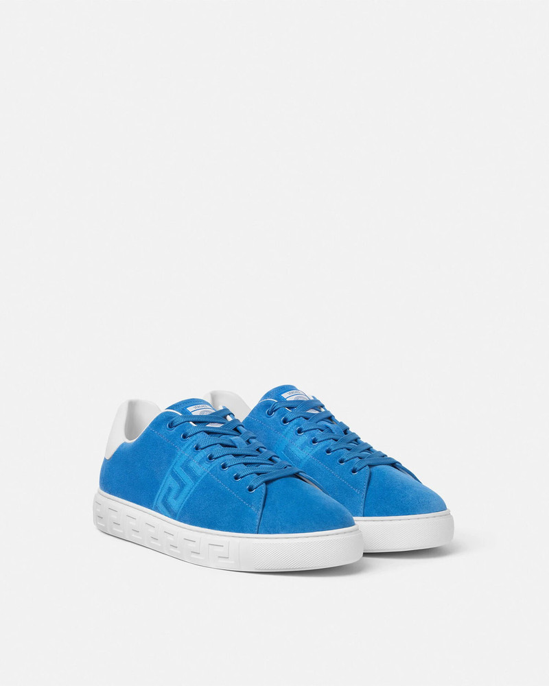VERSACE Suede Greca Sneakers outlook