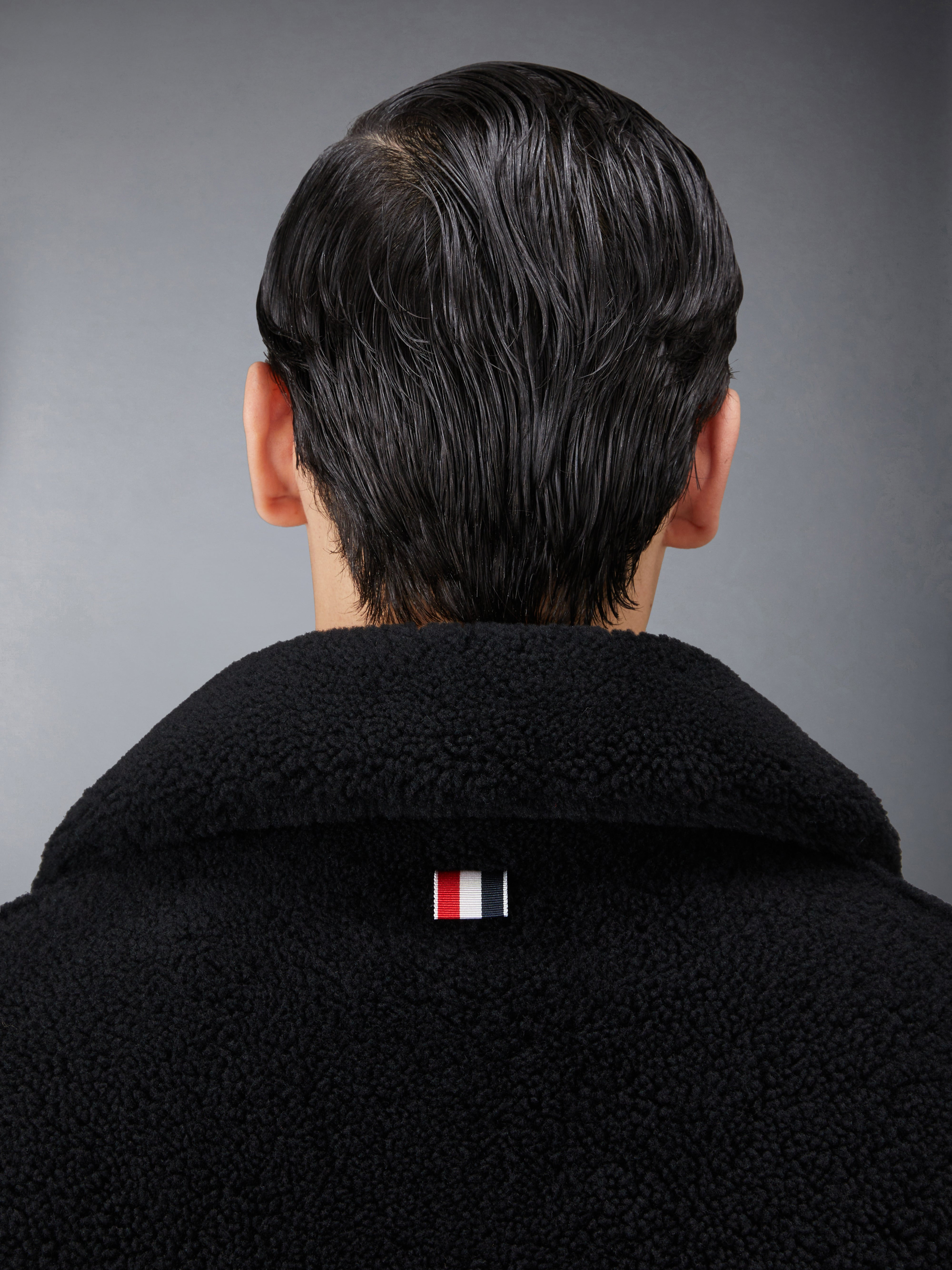 Shearling 4-Bar Peacoat - 5