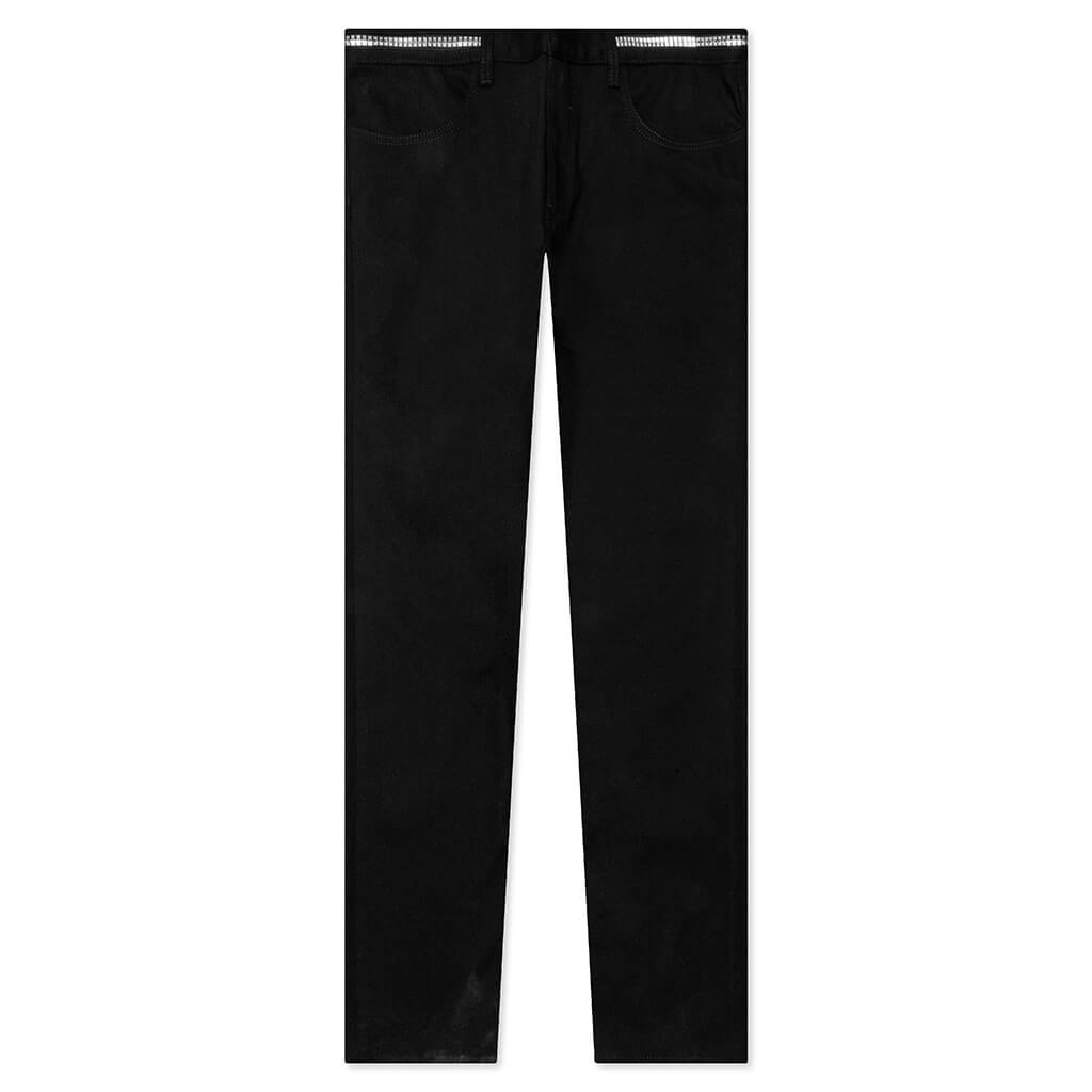 GIVENCHY SKINNY DENIM TROUSERS 4G ZIP - BLACK - 1