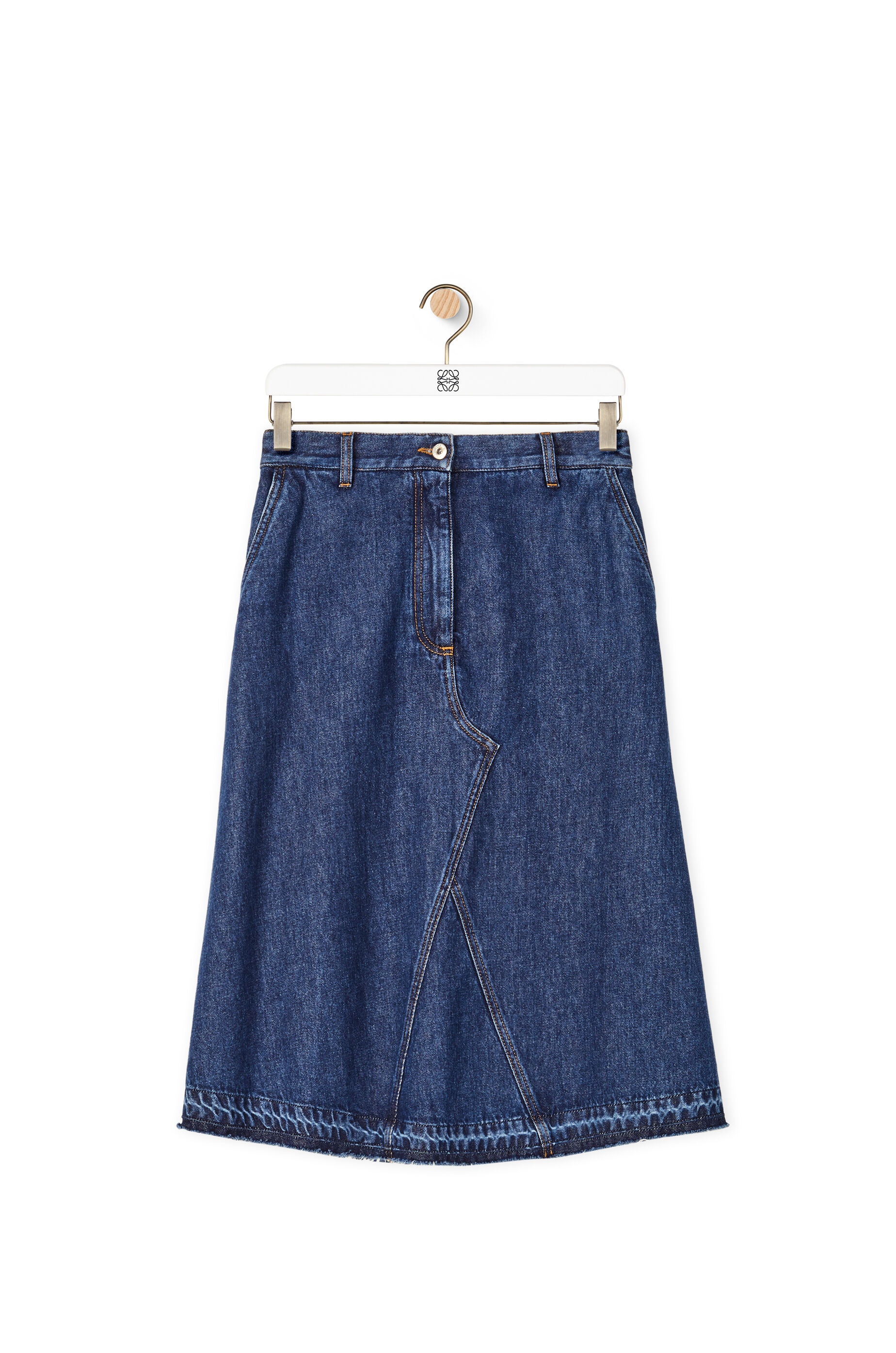 Midi skirt in denim - 1