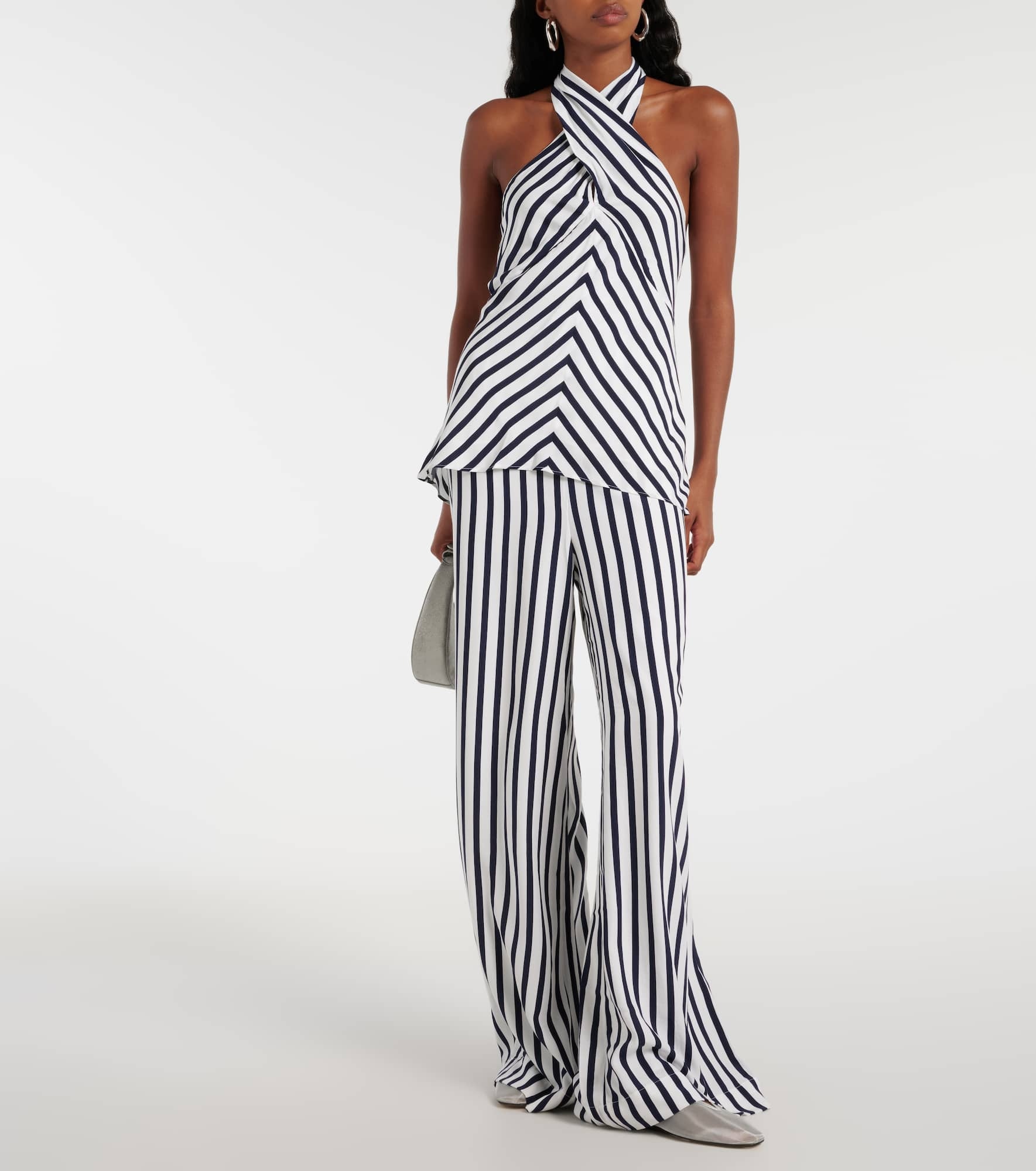 Luke striped wide-leg pants - 2