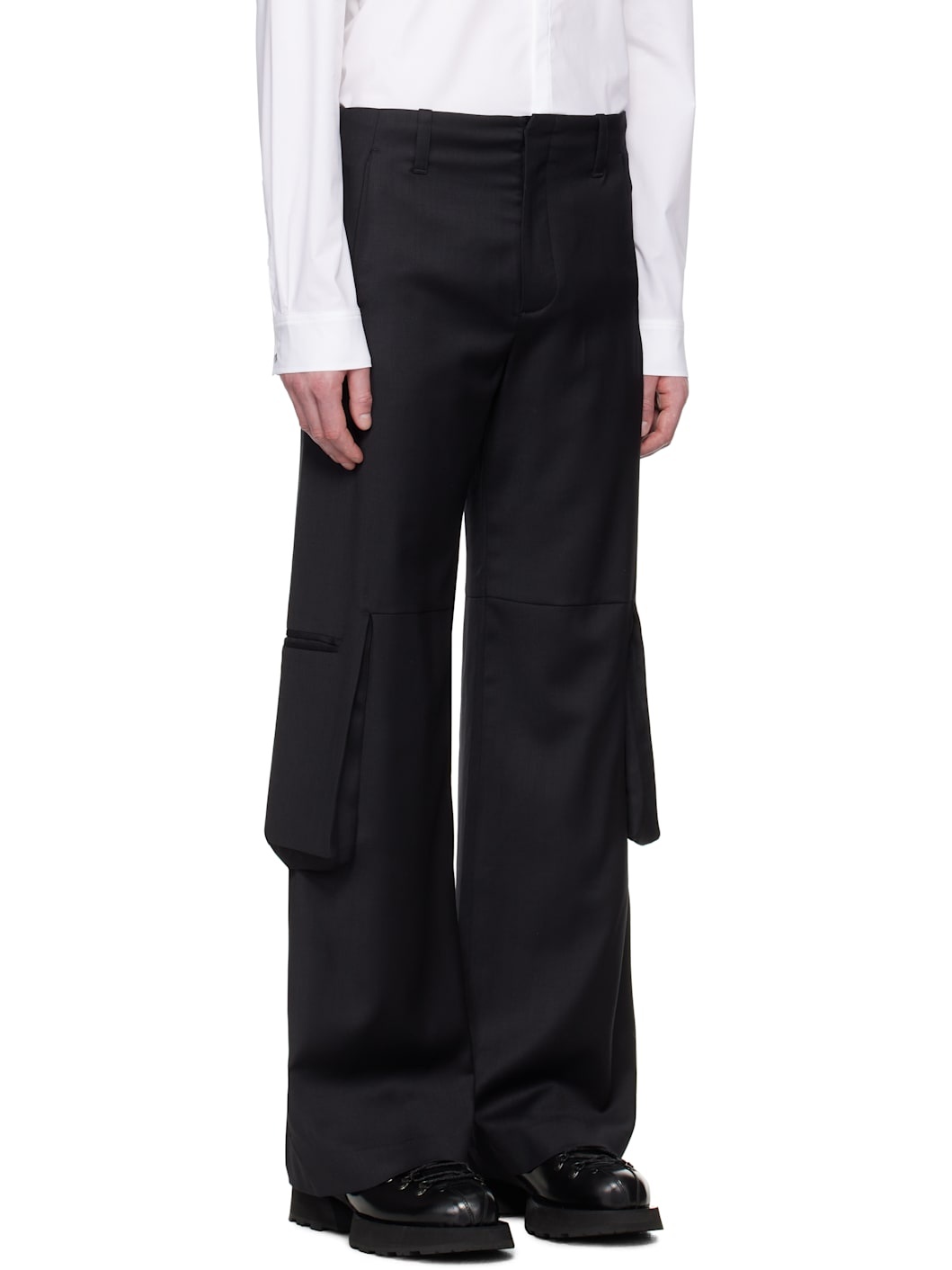 Black Ferro Tailored Cargo Pants - 2