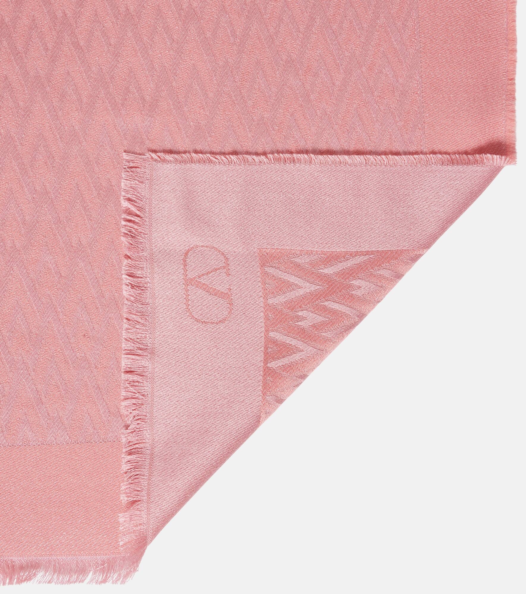 Toute La V silk and wool scarf - 5