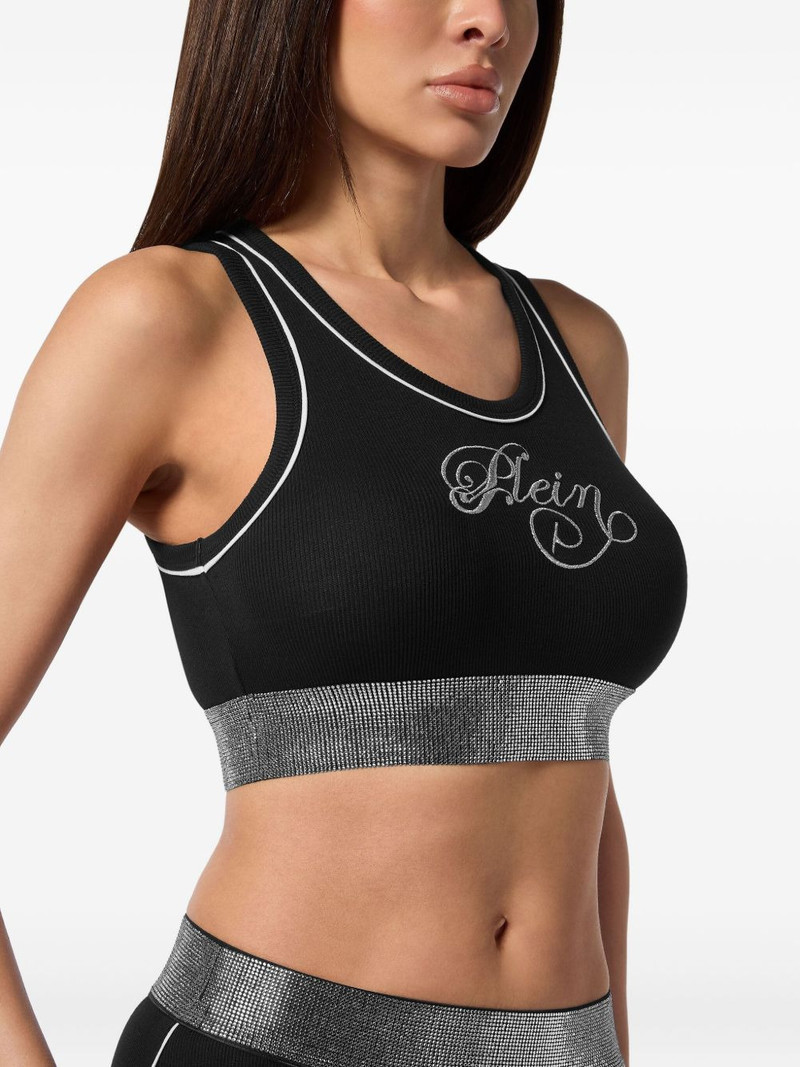 ribbed-knit logo-embroidered top 4