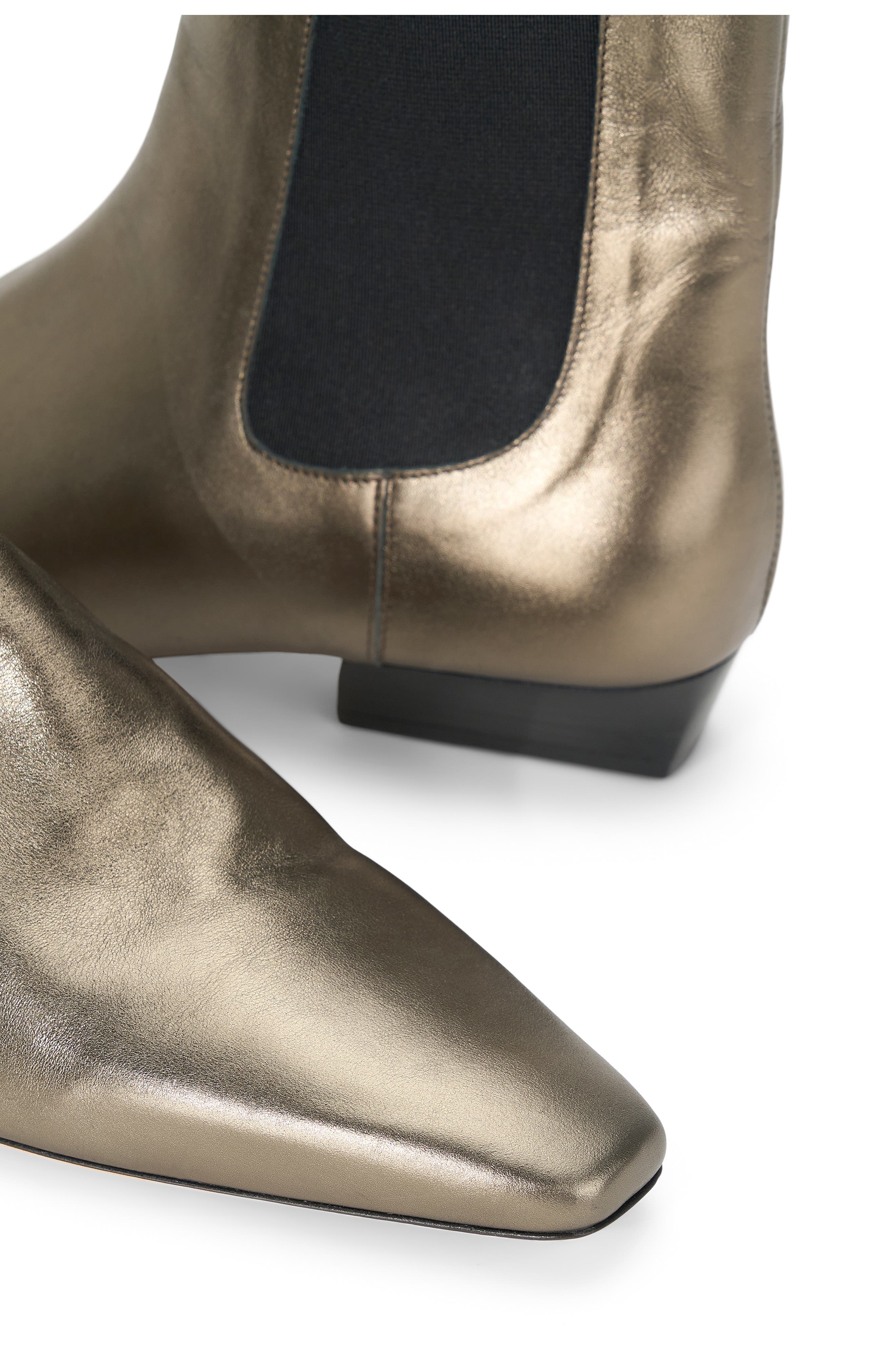 STAUD Wally Chelsea Boot in Aged Bronze at Nordstrom - 4