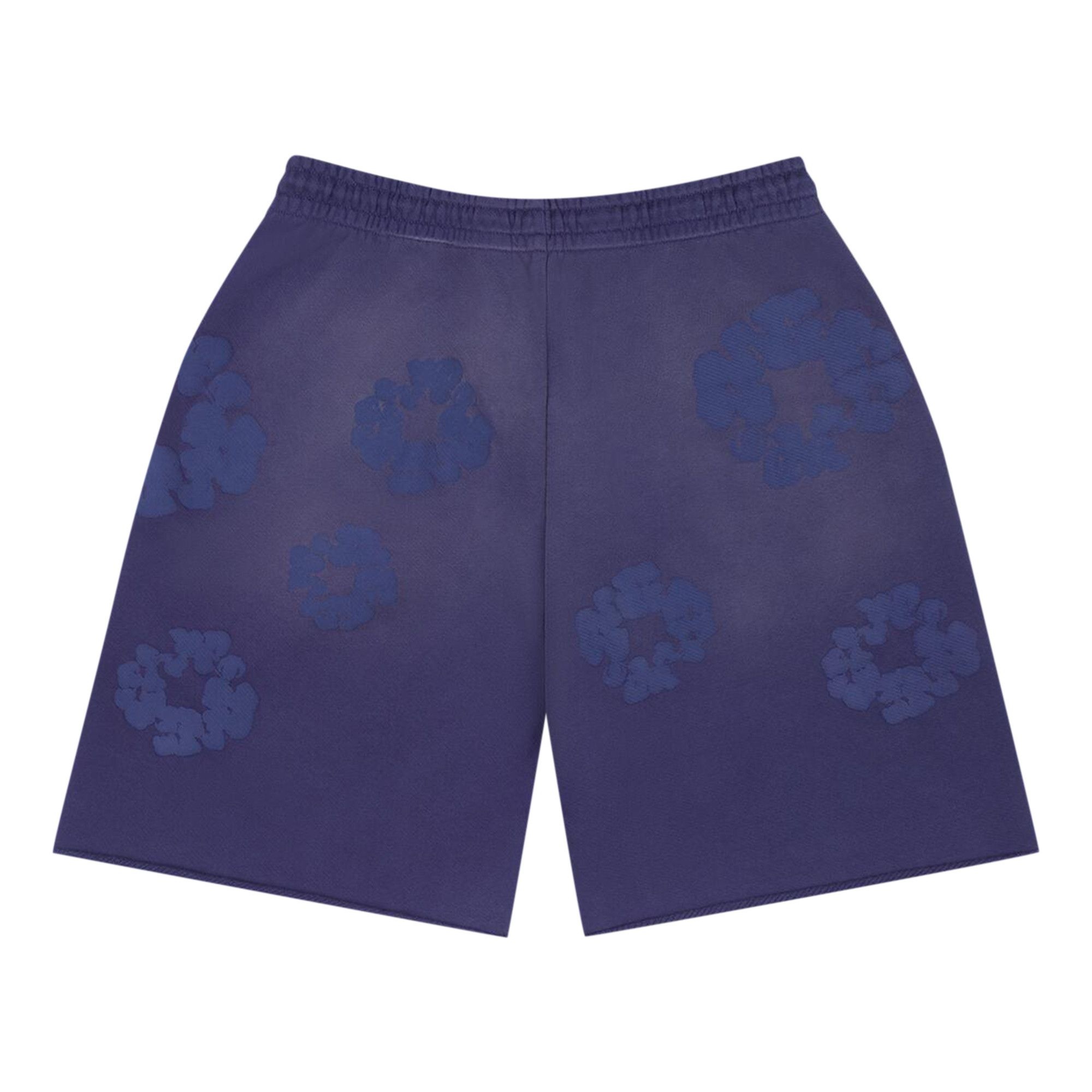 Denim Tears Mono Cotton Wreath Sweat Shorts 'Washed Blue' - 2