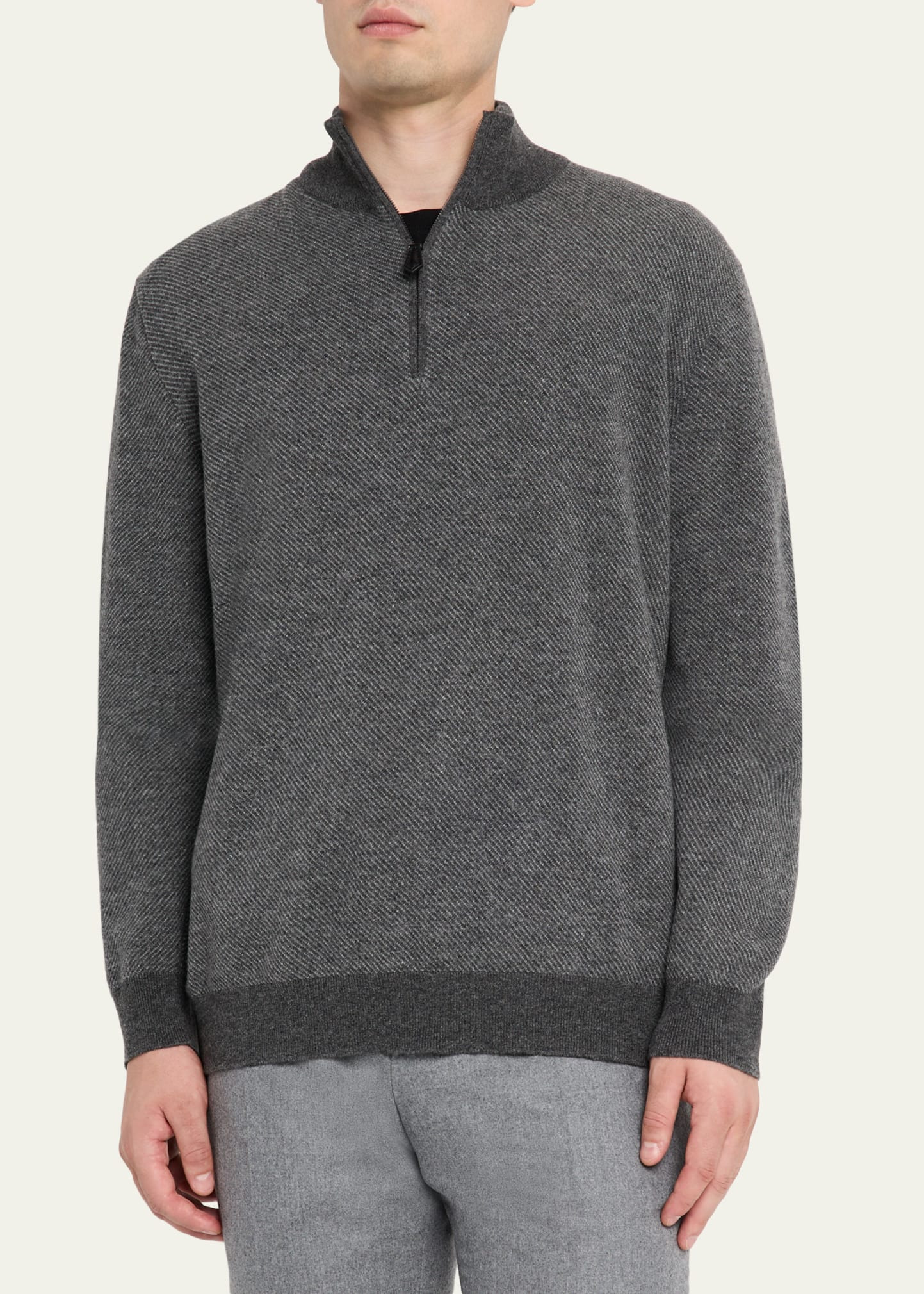 Men's Roadster Cashmere Quarter-Zip Sweater - 4