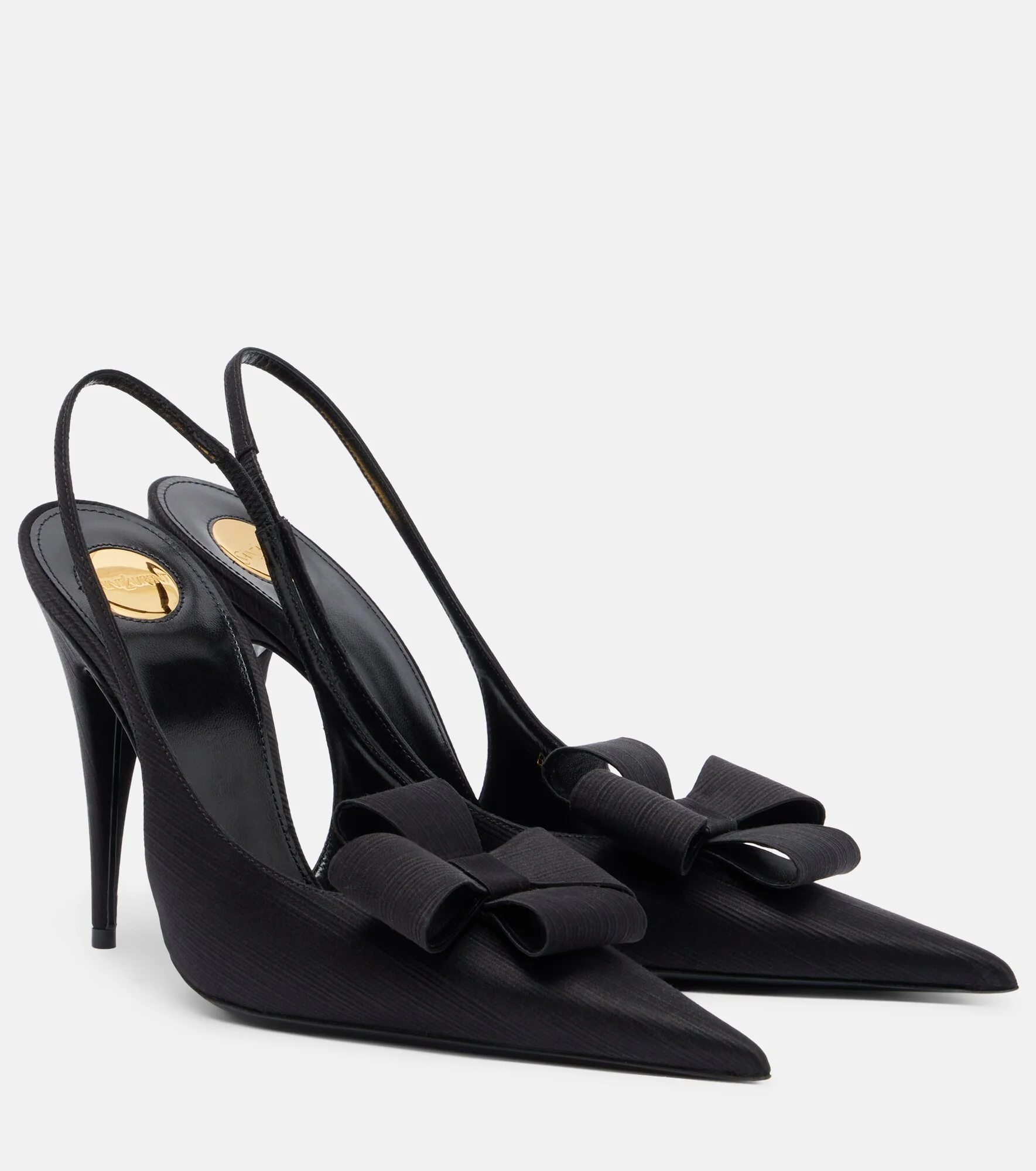 Tea bow-detail slingback pumps - 1