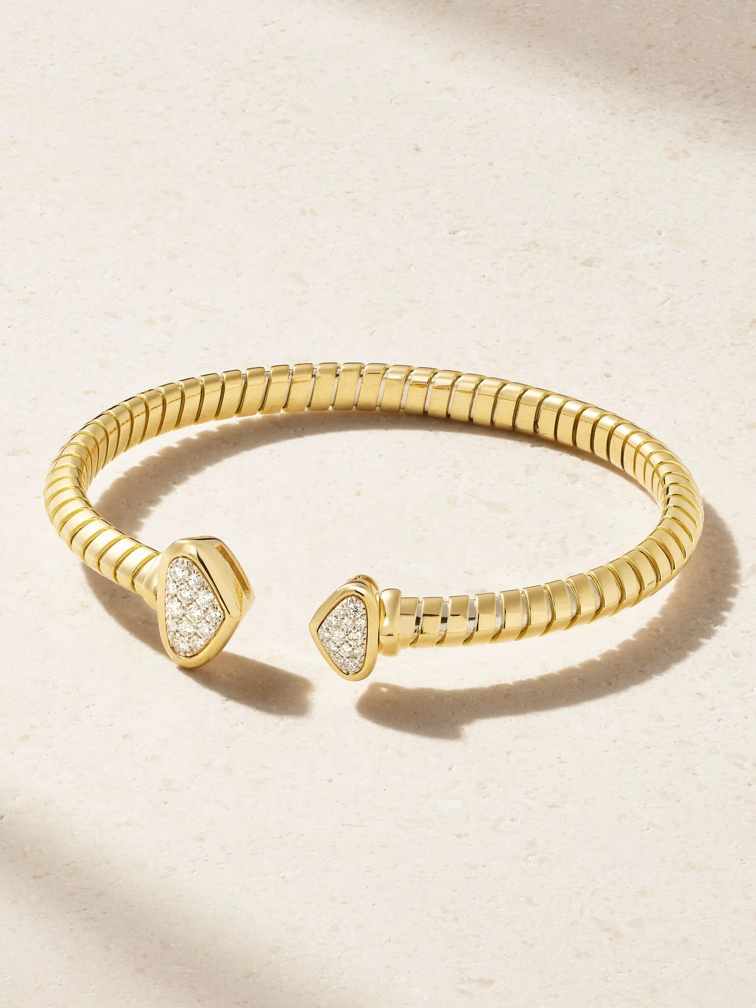 Trisolina small 18-karat gold diamond bracelet Gold - 1