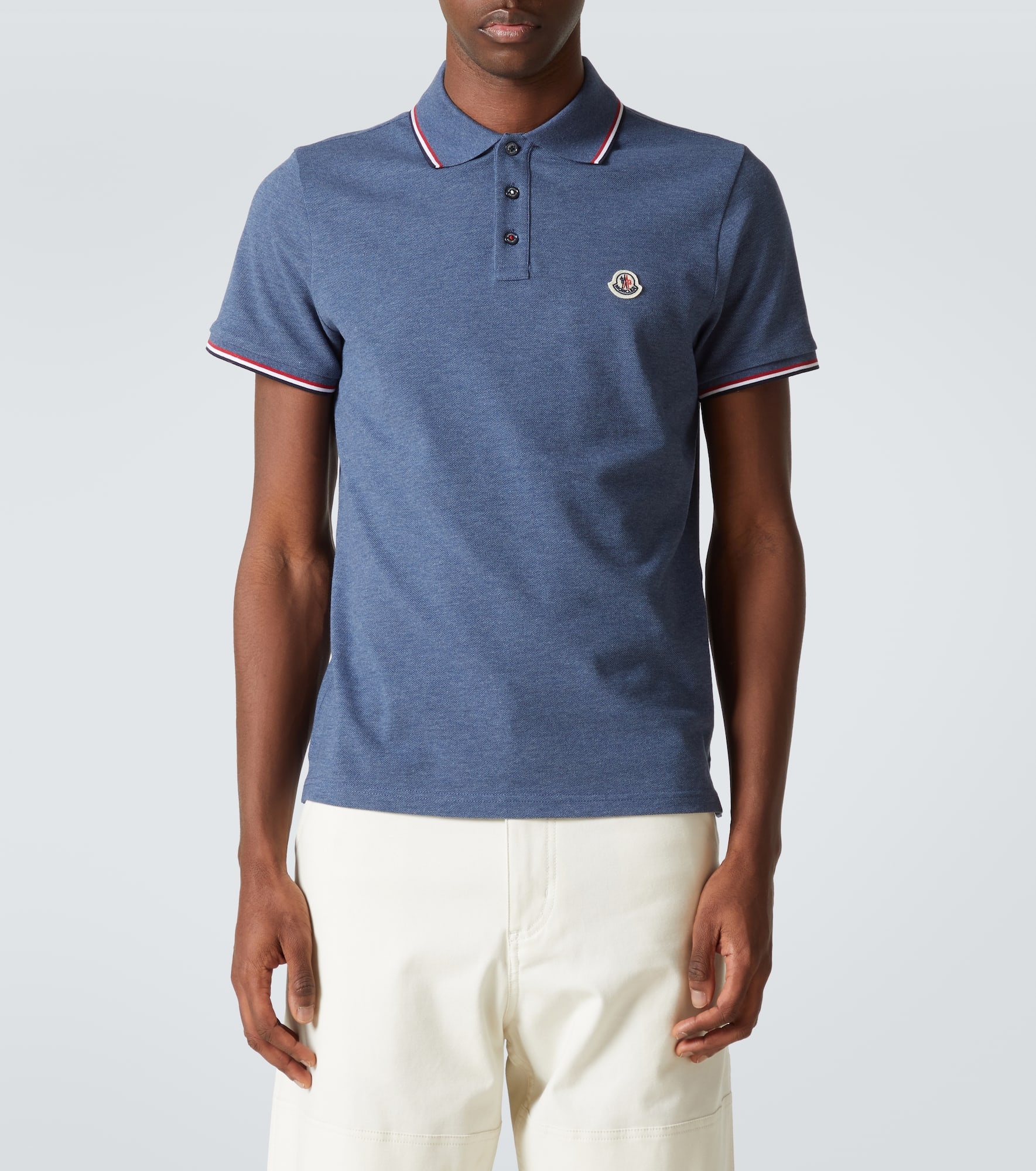 Logo cotton piquet polo shirt - 3