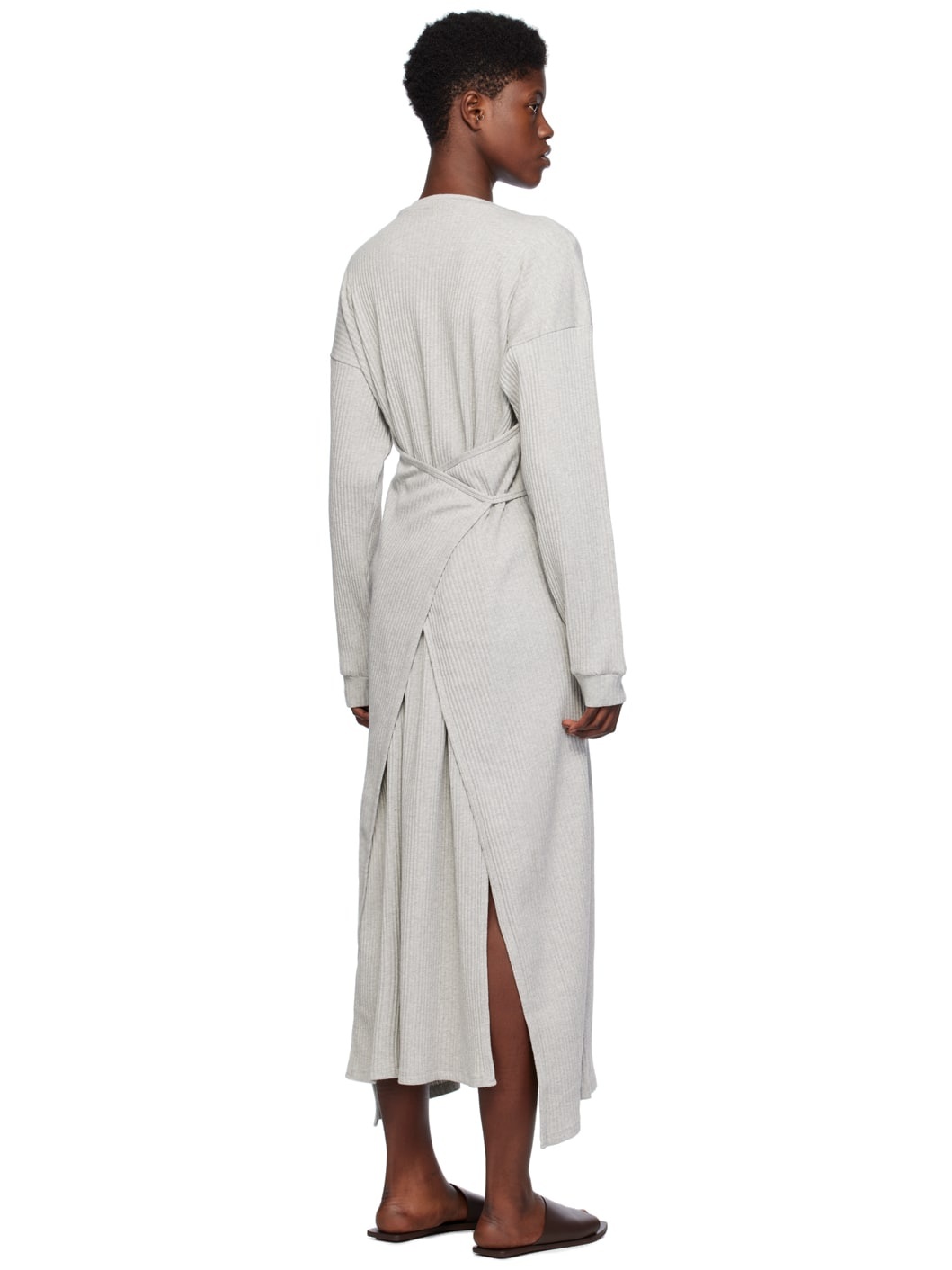 Gray Shaw Kaftan Midi Dress - 3