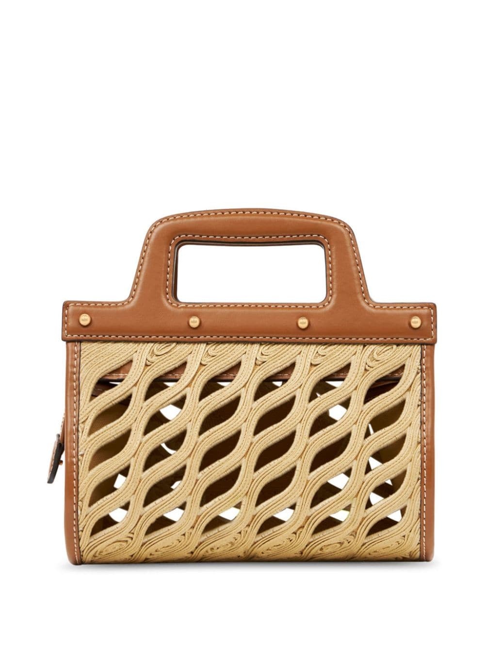 mini Pegaso raffia handbag - 3