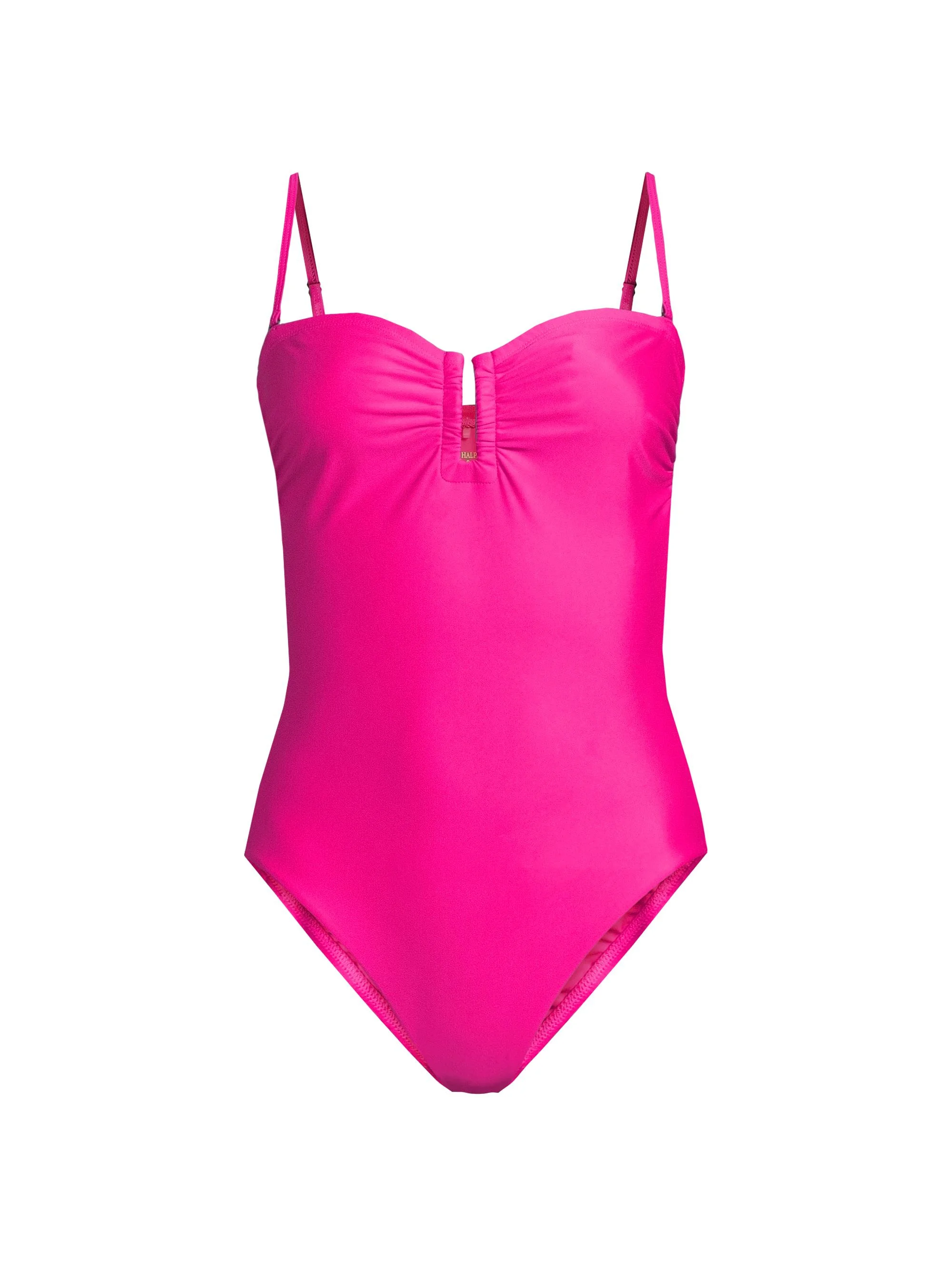 Women's Becca Strapless One-Piece Swimsuit - Fuschia - 1