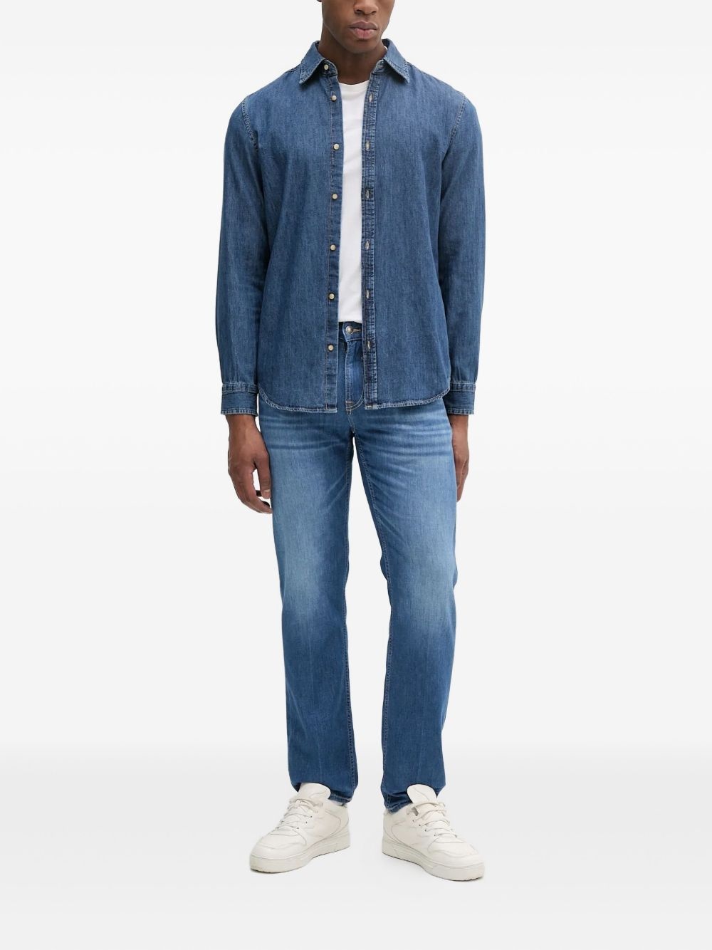 logo-plaque jeans - 2